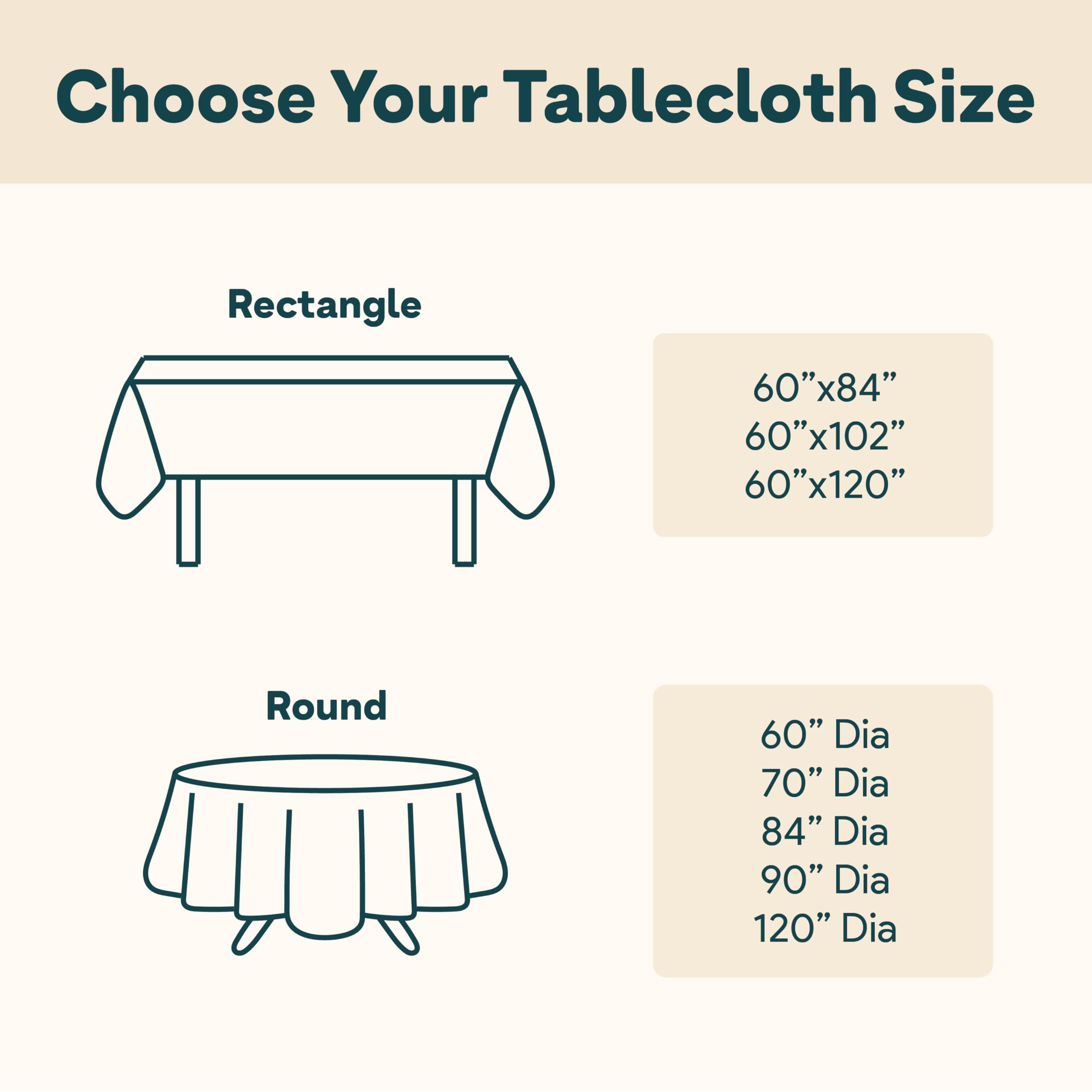 Easter Tablecloth 60x120 Inches - Rectangular Fabric Table Cover with Easter Eggs & Bunnies Design - Machine Washable, Stain Resistant - Made in USA - Perfect for Easter Dinner, Spring Parties & Holiday Decorations
