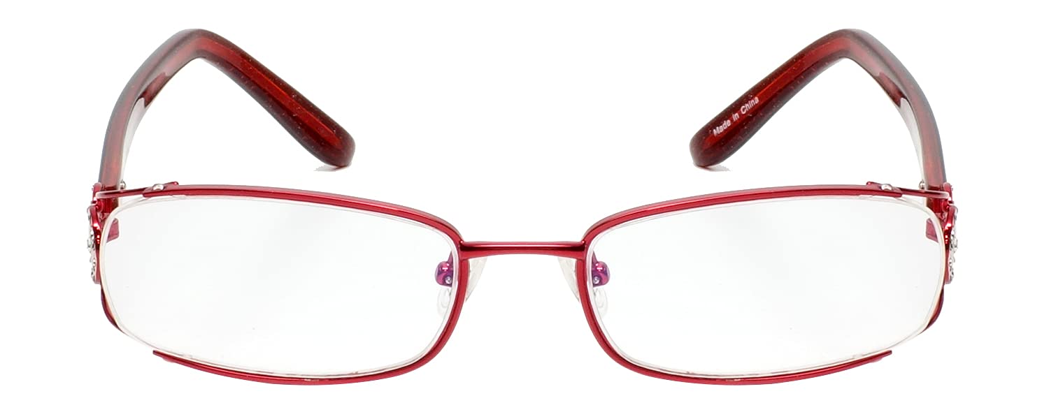 Calabria 838CL Blue Light Blocking Computer Reading Glasses with Hard Case - Anti Eye Strain for Work, Gaming & Screen Use