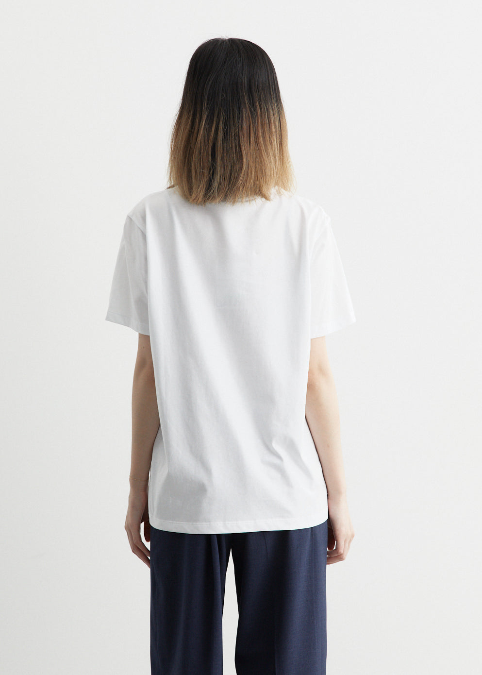 Ganni Relaxed Fit Basic Jersey T-Shirt for Women | Soft Cotton Casual Tee | Perfect for Everyday Wear & Layering