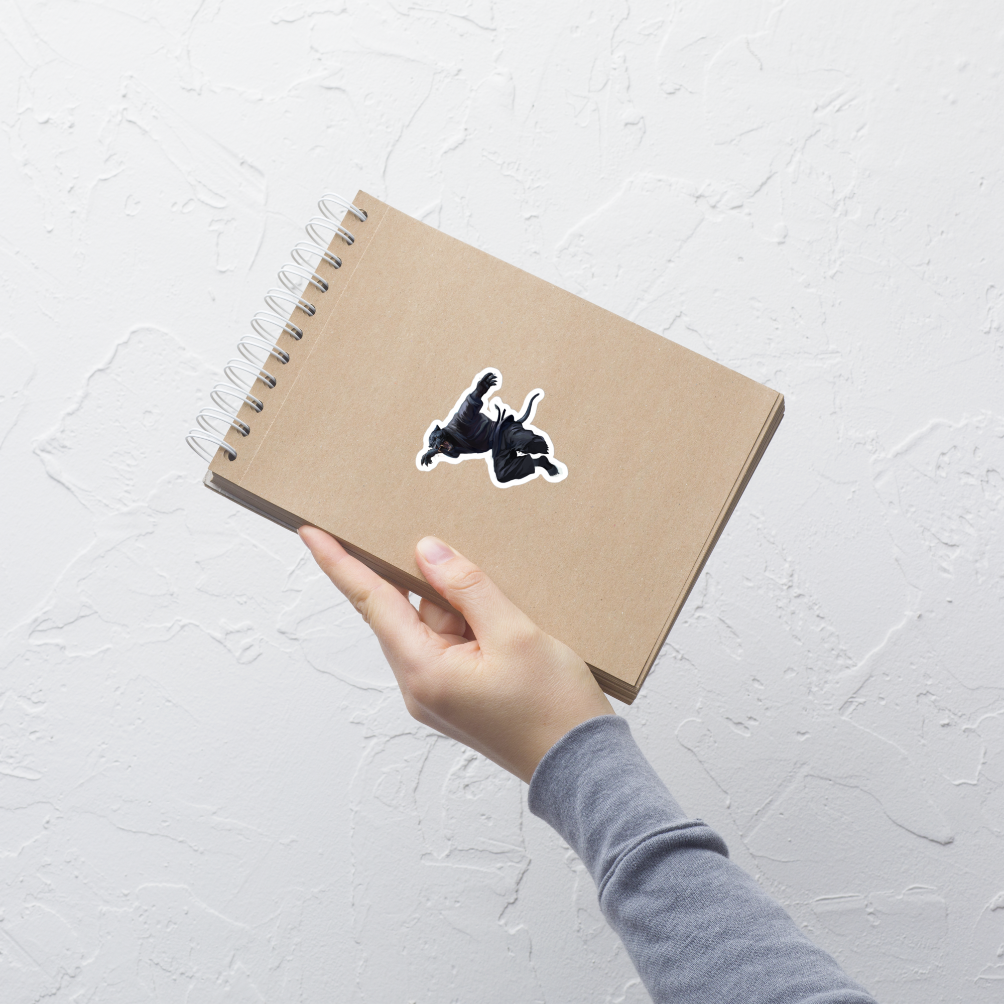 Zoo Jitsu Fighters Paulo the Panther Bubble-Free Sticker - Waterproof Vinyl Decal for Laptops, Cars, Water Bottles & DIY Crafts