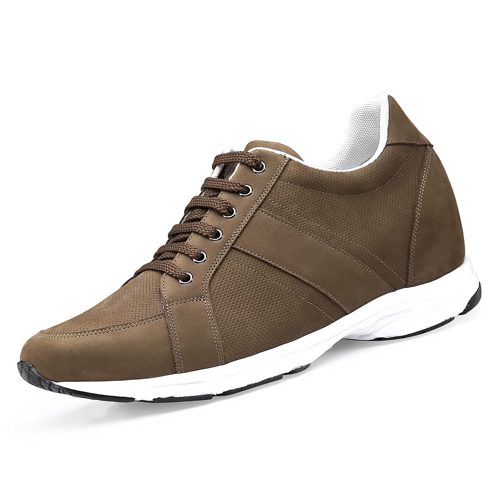 CHAMARIPA Men's Elevator Shoes - Invisible Height Increasing Sneakers with 2.76