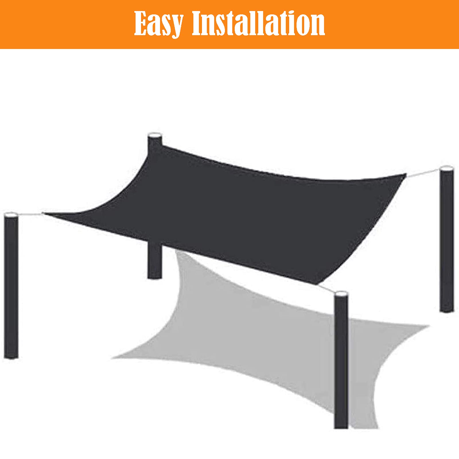16x20ft Sunblock Shade Cloth with Grommets - UV Protection Mesh for Plants, Greenhouse & Outdoor Use - Breathable Sun Shade Net for Garden, Patio, Lawn & Pool Area - Perfect for Gardening, Backyard Relaxation and Plant Protection