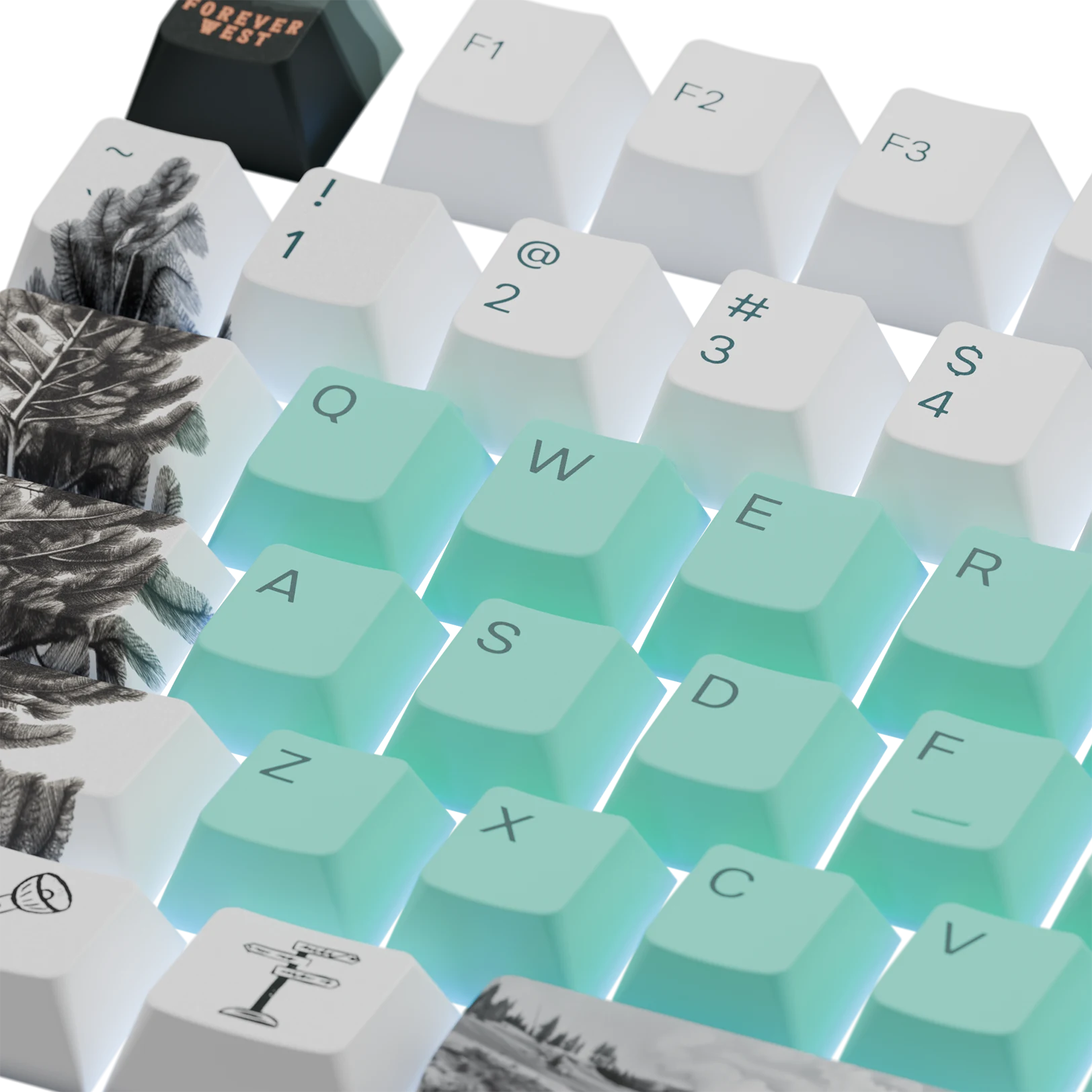 Limited Edition Yellowstone Keycaps - Custom Mechanical Keyboard Keycaps for Gaming & Typing - Perfect for PC, Mac & Laptop Keyboards