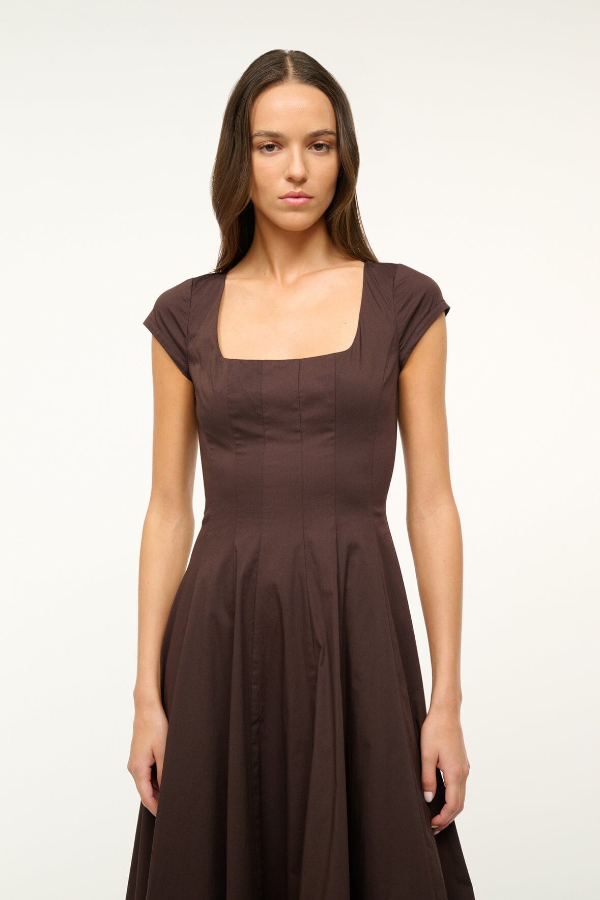 Wells Short Sleeve Dress in Earth Tone - Casual Summer Dress for Women, Perfect for Beach Outings, Picnics and Everyday Wear
