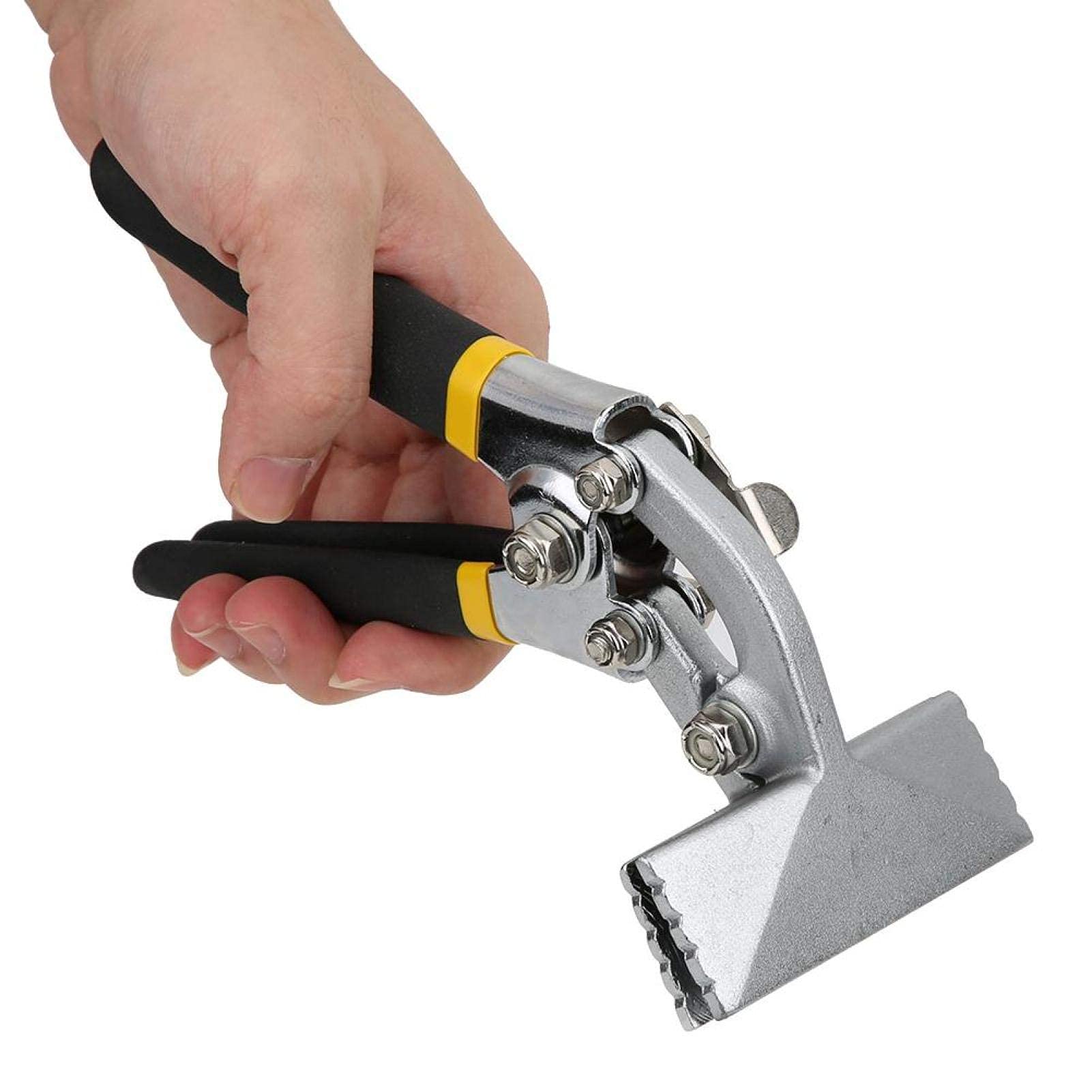 Professional Bending Pliers - Manual Sheet Metal Clamp with Non-Slip Handle, Curved Seaming Pliers for Metalworking, DIY Projects & Jewelry Making