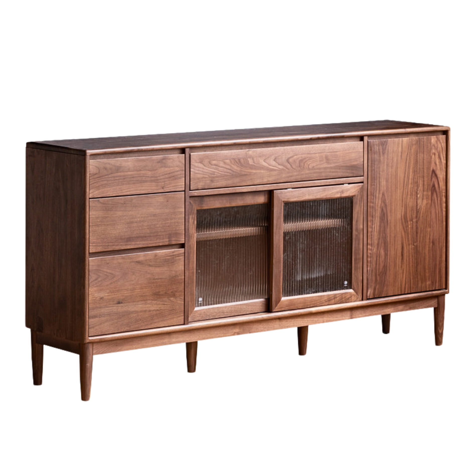 70.9x15.7x35.4 inch / 180x40x90cm / Rich Dark walnut color/ sideboard