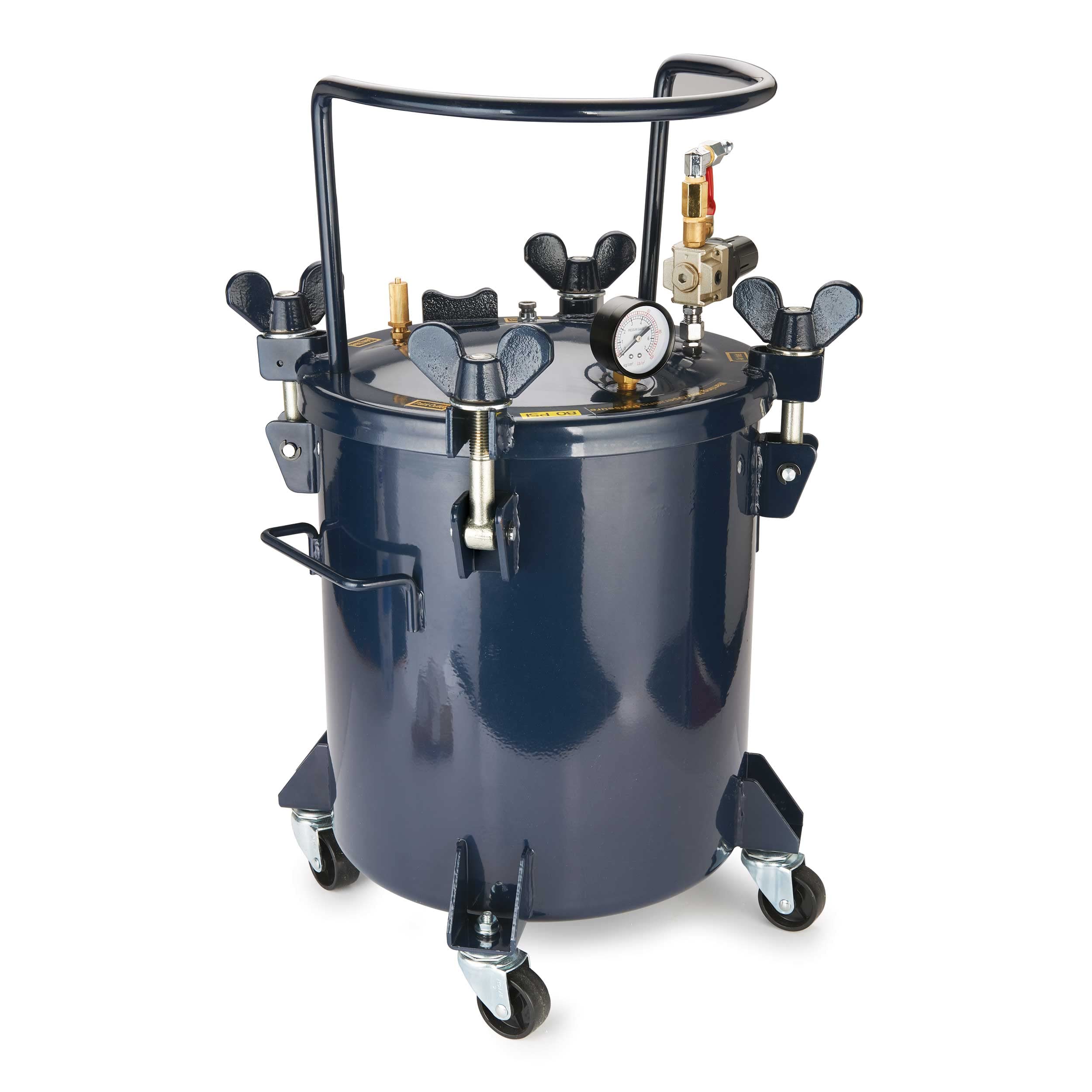 California Air Tools 365CW Pressure Pot for Resin Casting - 5 Gallon Capacity, 80 PSI, Durable Steel Construction - Perfect for Epoxy Resin Art, Jewelry Making, and DIY Craft Projects
