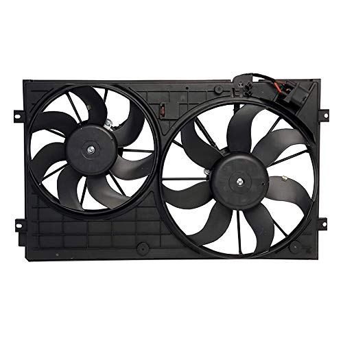 Volkswagen Jetta Sedan 2.5L Cooling Fan Replacement (2005-2018) - Compatible with Part Numbers 1K0-121-207-Bb-9B9, 1K0121207bb9b9, 1K0-959-455-Et, 1K0959455et, 1K0-959-455-Fr, 1K0959455fr, 1Km121205 - Perfect for Engine Overheating Prevention & Summer Driving