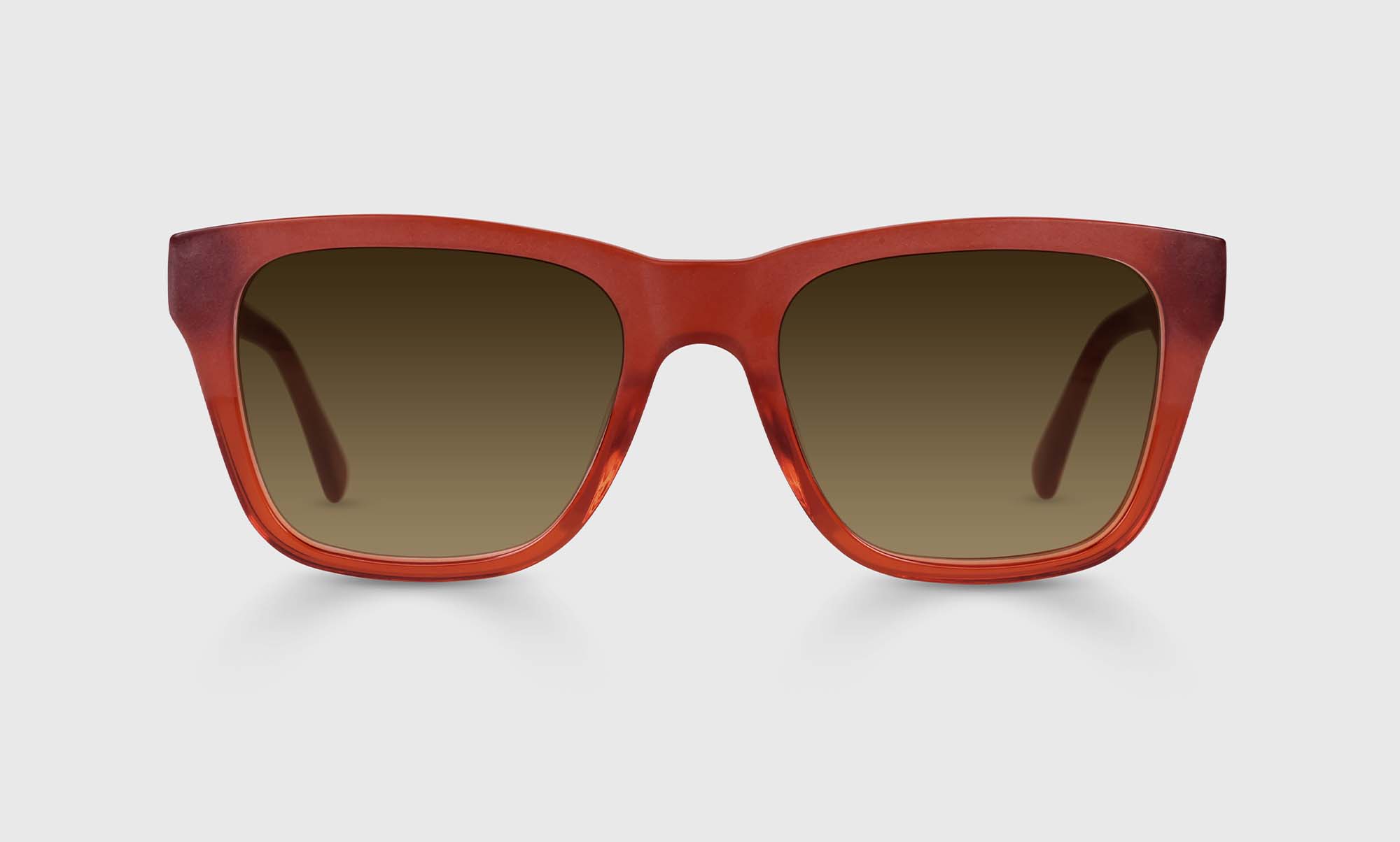 Kvetcher Wide Color 76 Half Matte Rust Orange Eyeglass Frames - Trendy Unisex Optical Glasses for Men & Women - Perfect for Reading, Driving, and Fashion Accessories