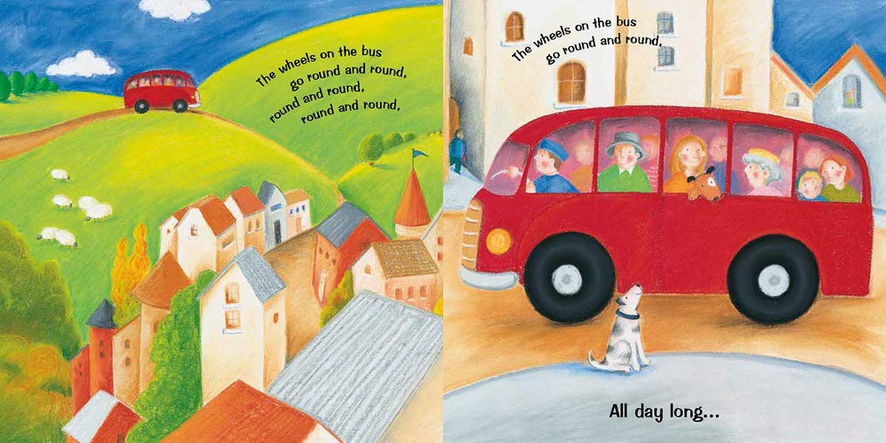 The Wheels on the Bus Book - Wendy Straw's Nursery Rhyme Collection for Kids | Perfect for Bedtime Stories, Preschool Learning & Early Childhood Education
