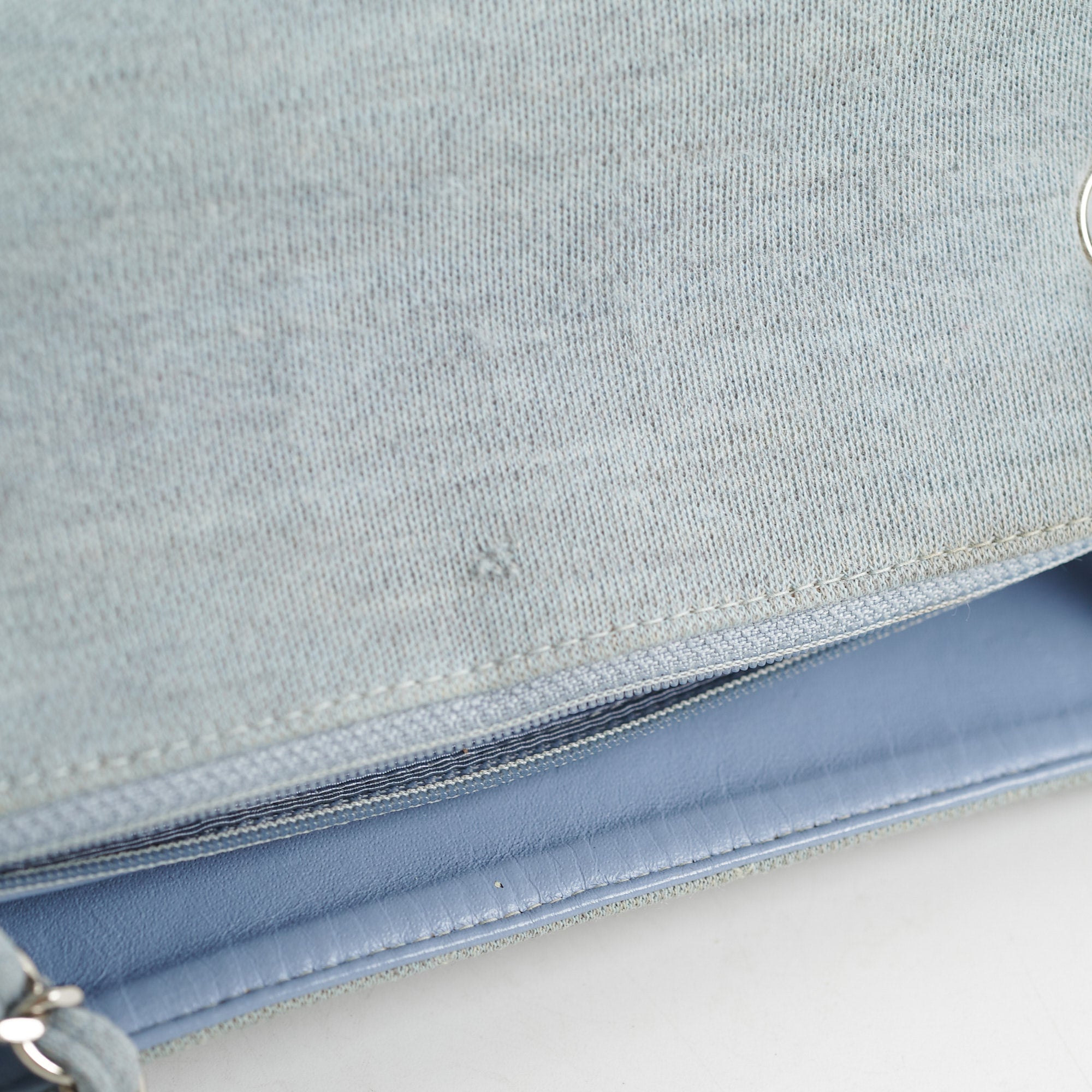 Chanel Timeless Quilted Jersey Shoulder Flap Bag in Blue | Luxury Designer Crossbody Purse for Women | Perfect for Evening Events & Daily Use
