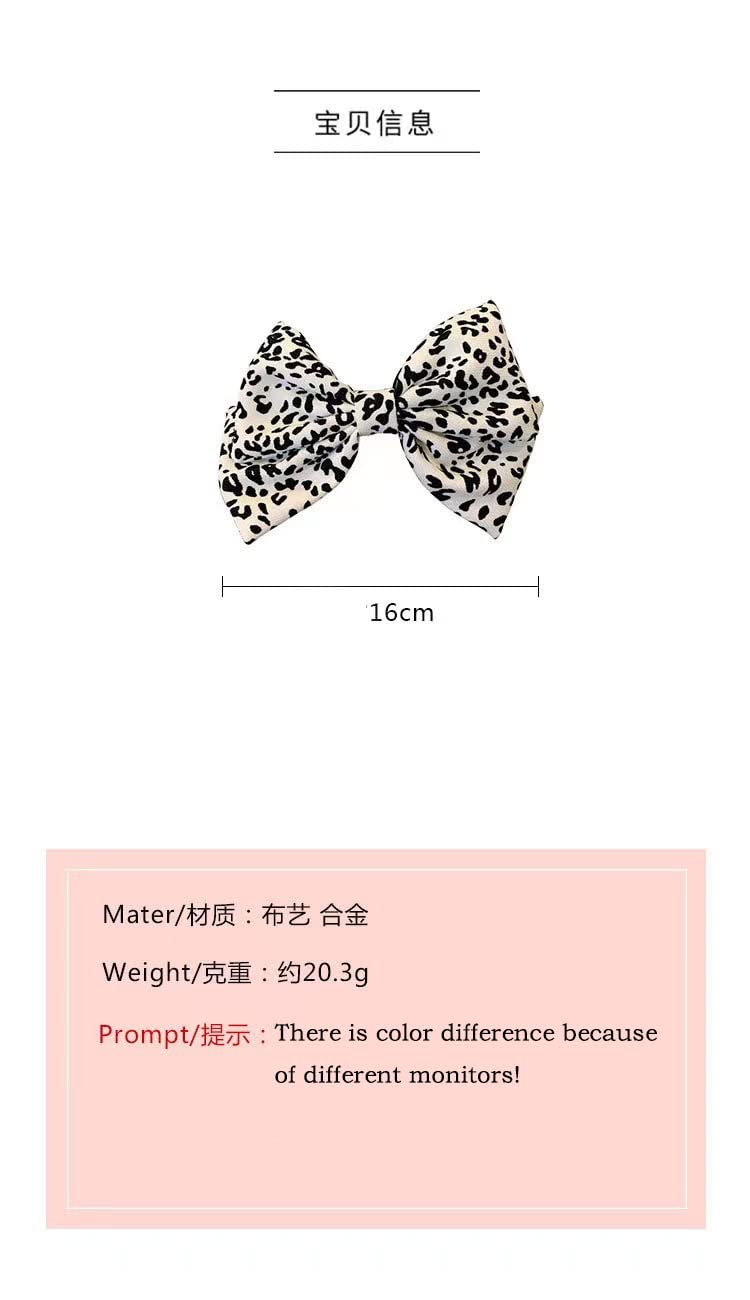 Rugelyss 3-Piece Handmade Polka Dot Bow Hair Clips - Black, Coffee & White Spring Hair Accessories for Women & Girls | Perfect for Weddings, Parties & Everyday Wear