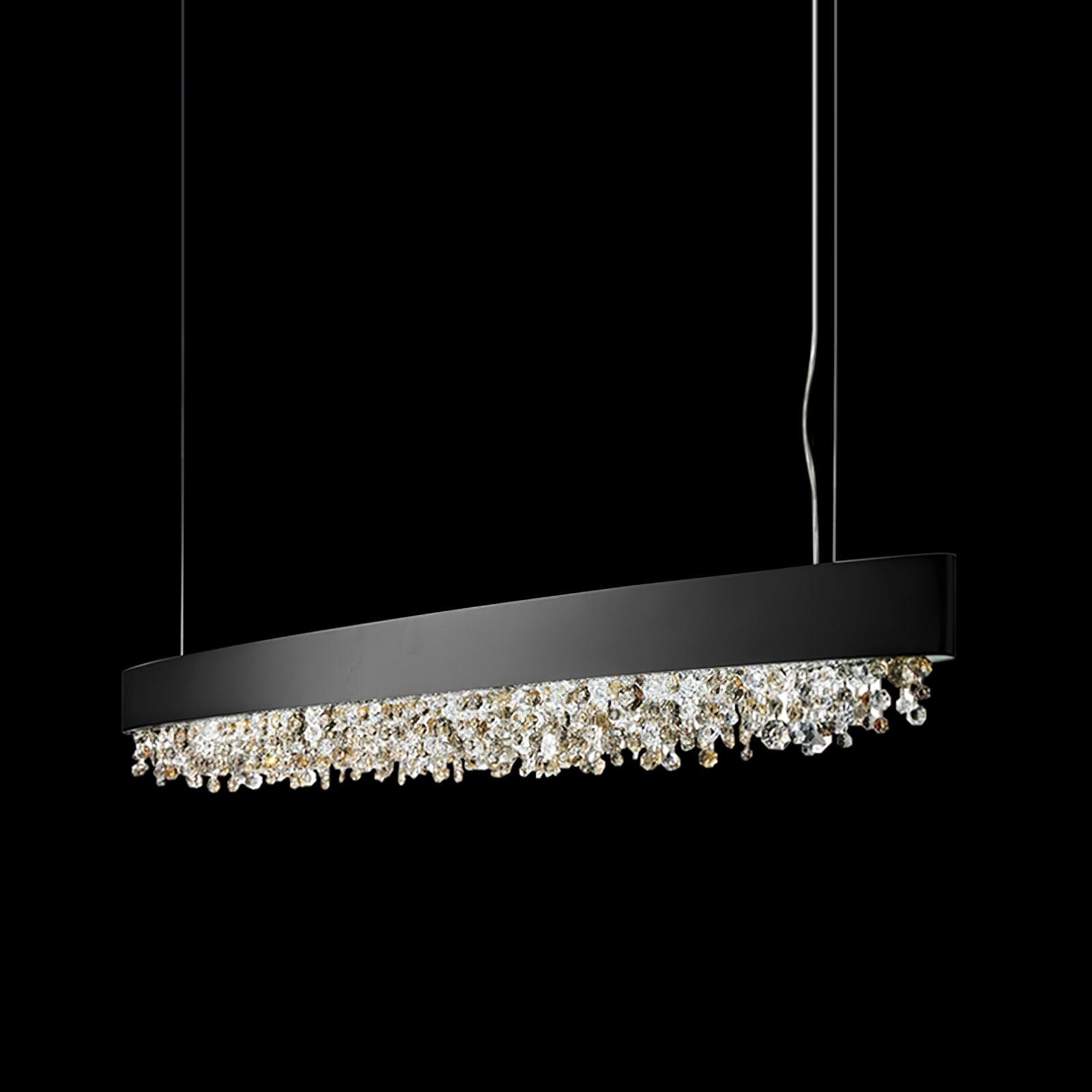 Modern Marilyn Crystal Pendant Light - Elegant Chandelier for Dining Room, Bedroom, Living Room & Kitchen Lighting Decor
