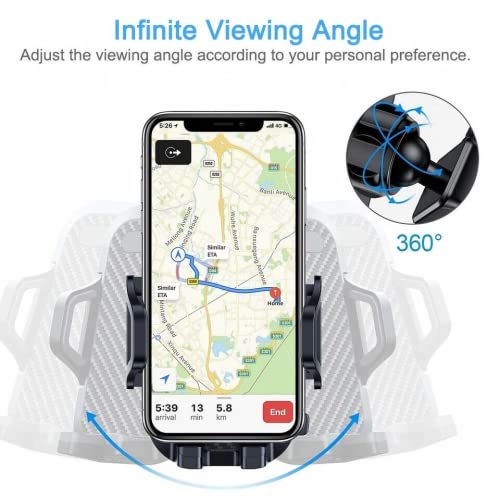 Universal Car Phone Mount - 360° Rotatable for Windshield/Dashboard/Air Vent - Compatible with Razer Phone 2 - Perfect for GPS Navigation & Hands-Free Driving