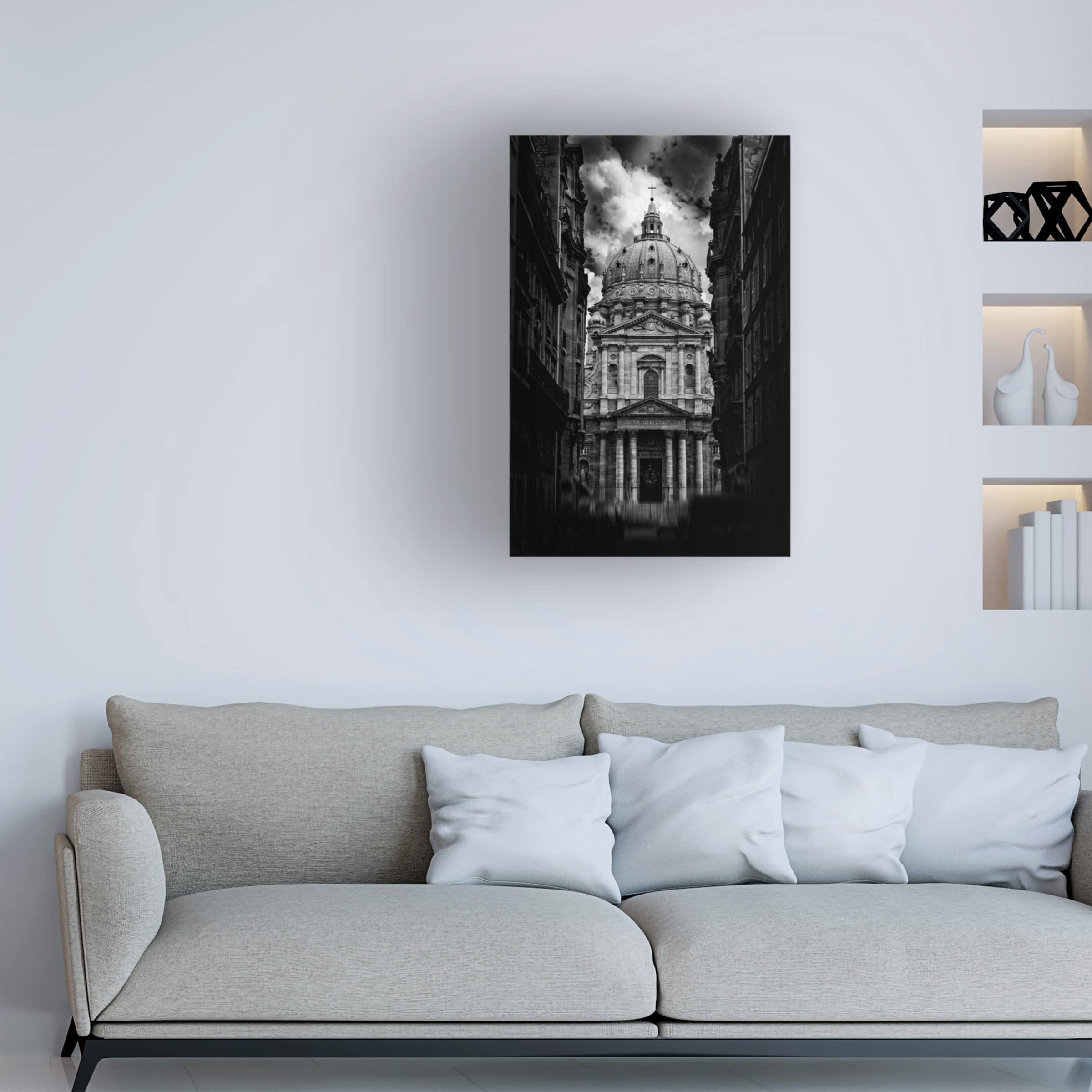 Trademark Fine Art 'Paris Or Roma?' Canvas Wall Art Print by Klefer - Elegant Home Decor for Living Room, Bedroom & Office