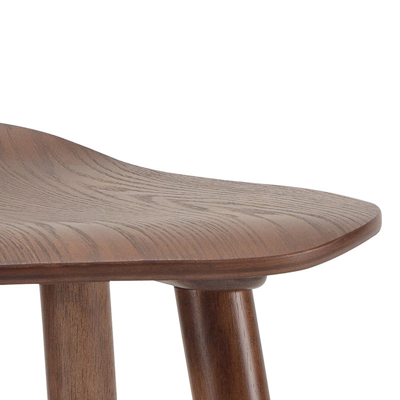 Hetty Counter Stool in Cocoa - Modern Kitchen Bar Stool with Back Support - Perfect for Breakfast Nook, Kitchen Island & Home Bar Seating