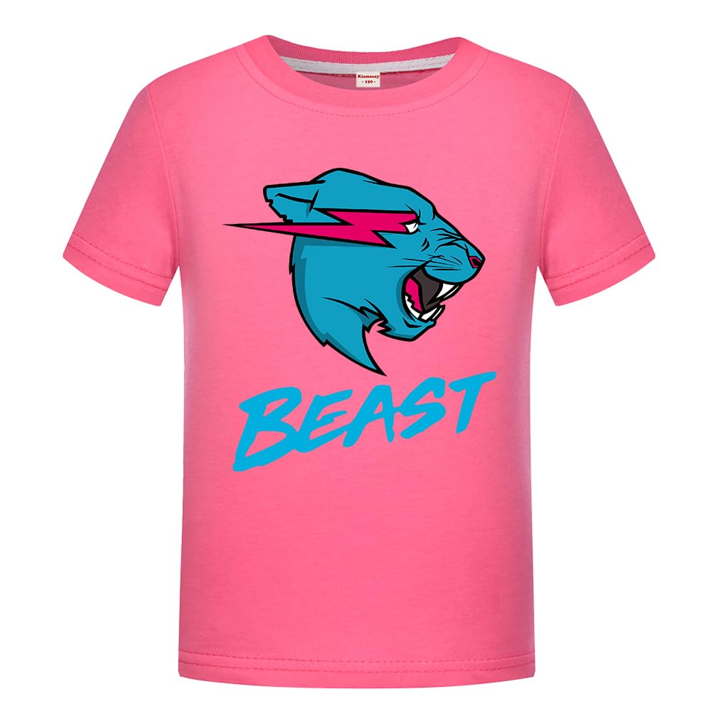 Lightning Cat YouTube Gamer T-Shirt for Boys & Girls - 100% Cotton Unisex Kids Tee - Perfect for Gaming, School & Casual Wear