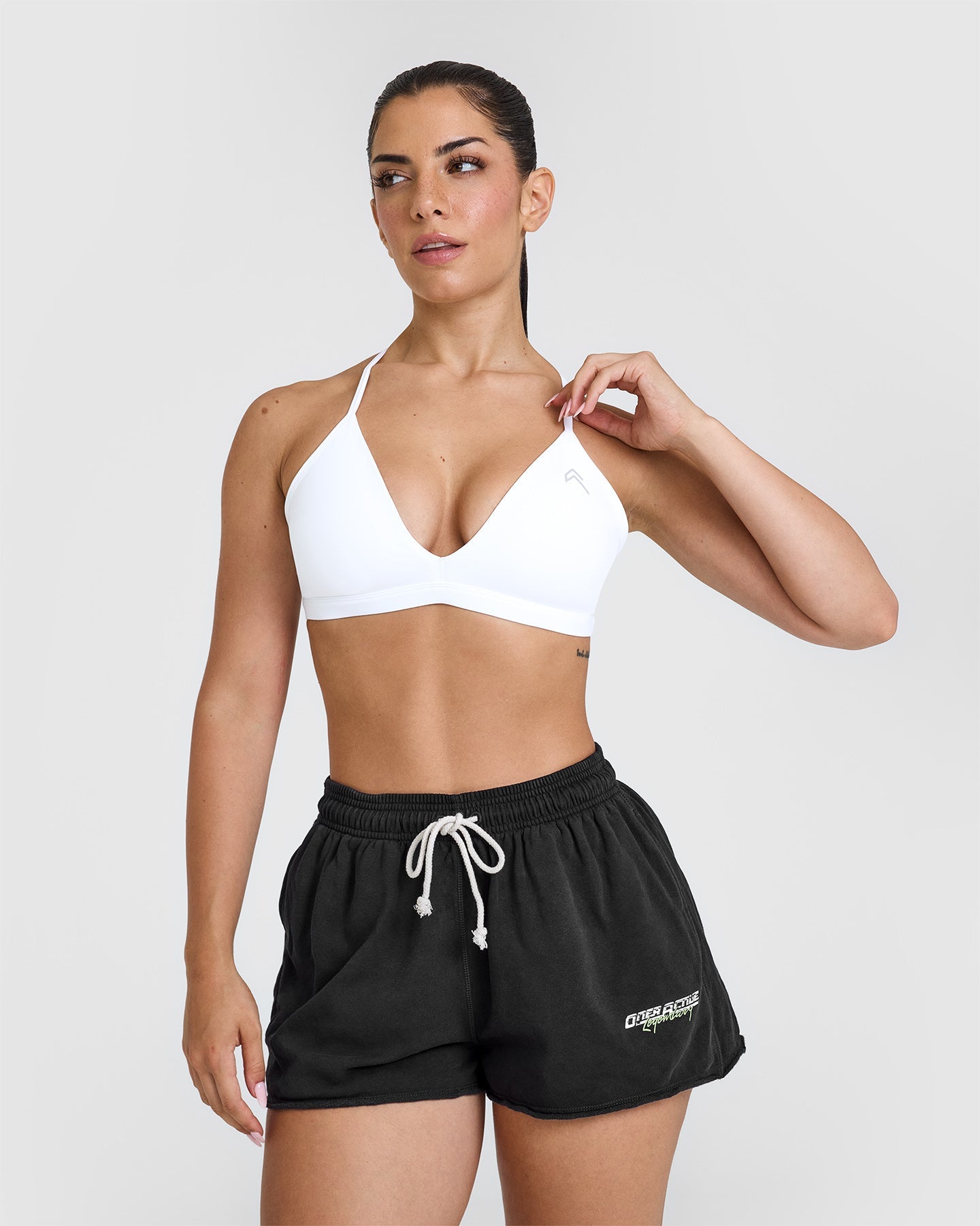 Ultra Soft Micro V Neck Bralette for Women - Seamless Comfort Wireless Bra in White | Perfect for Yoga, Lounge & Everyday Wear