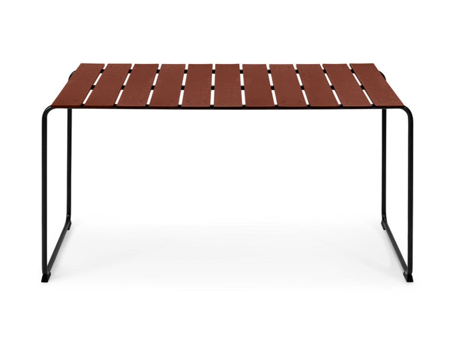 Mater Ocean Table - Modern Glass Coffee Table with Wooden Base for Living Room, Lounge & Office - Stylish & Durable Home Furniture for Coastal & Contemporary Decor