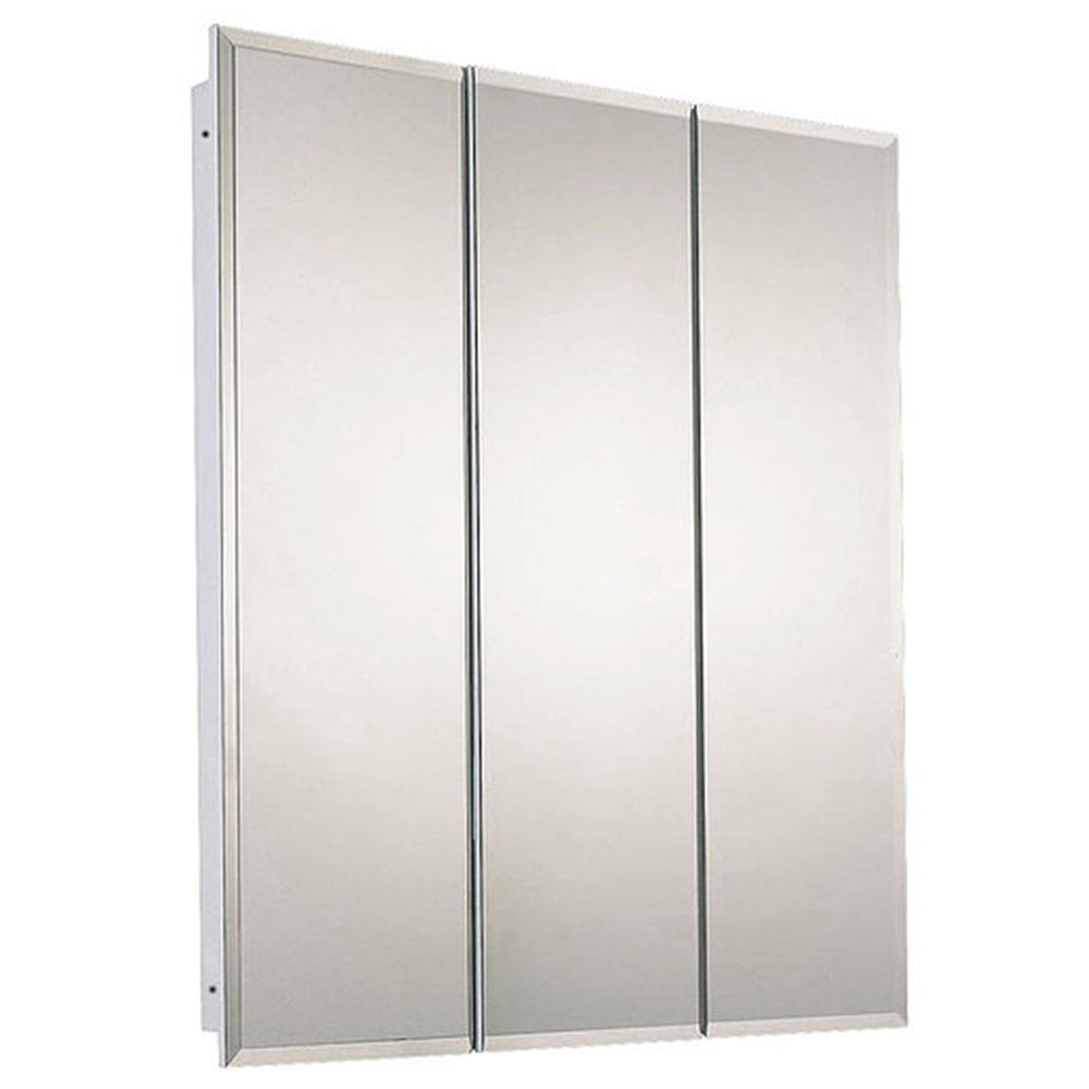 Ketcham Tri View Series Recessed Mounted Medicine Cabinet - Bathroom Mirror Cabinet with 3 Adjustable Shelves for Storage | Perfect for Small Bathrooms, Vanities & Powder Rooms