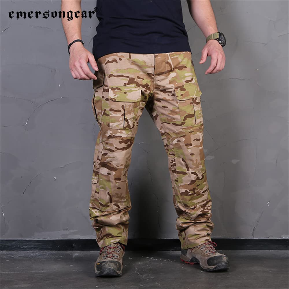 EmersonGear CP Field Pants - Military Camo Tactical Cargo Pants for Men | Ripstop Durable Combat Pants | Outdoor Hunting, Hiking & Airsoft Activities