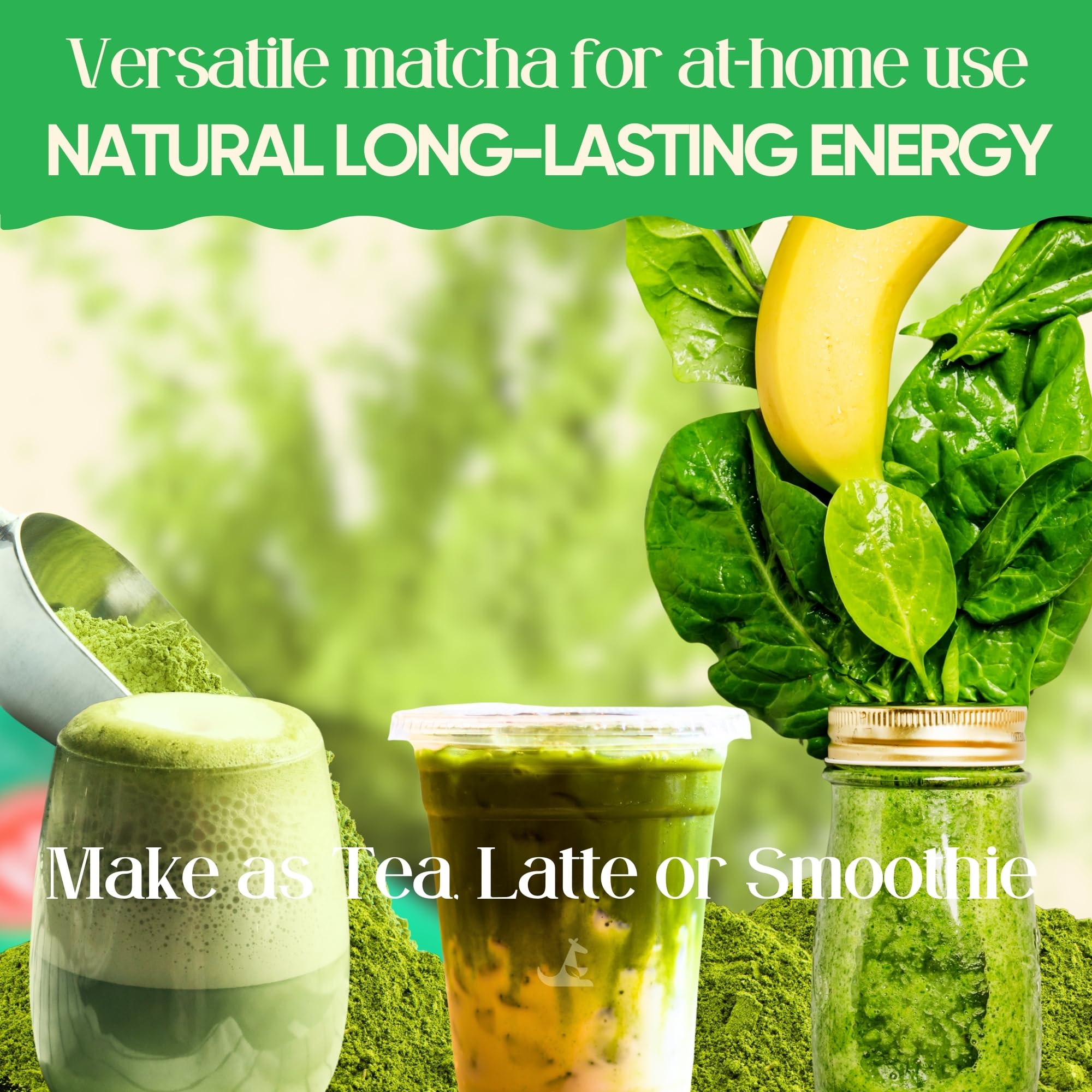Premium Japanese Ceremonial Grade Matcha Green Tea Powder - 50g (25 Servings) | 70mg Caffeine for Natural Energy & Focus | Organic, No Jitters or Crash | Ideal for Lattes, Smoothies, Baking & Detox Drinks | Perfect Morning Boost, Afternoon Pick-Me-Up & Meditation Companion | Miaroo