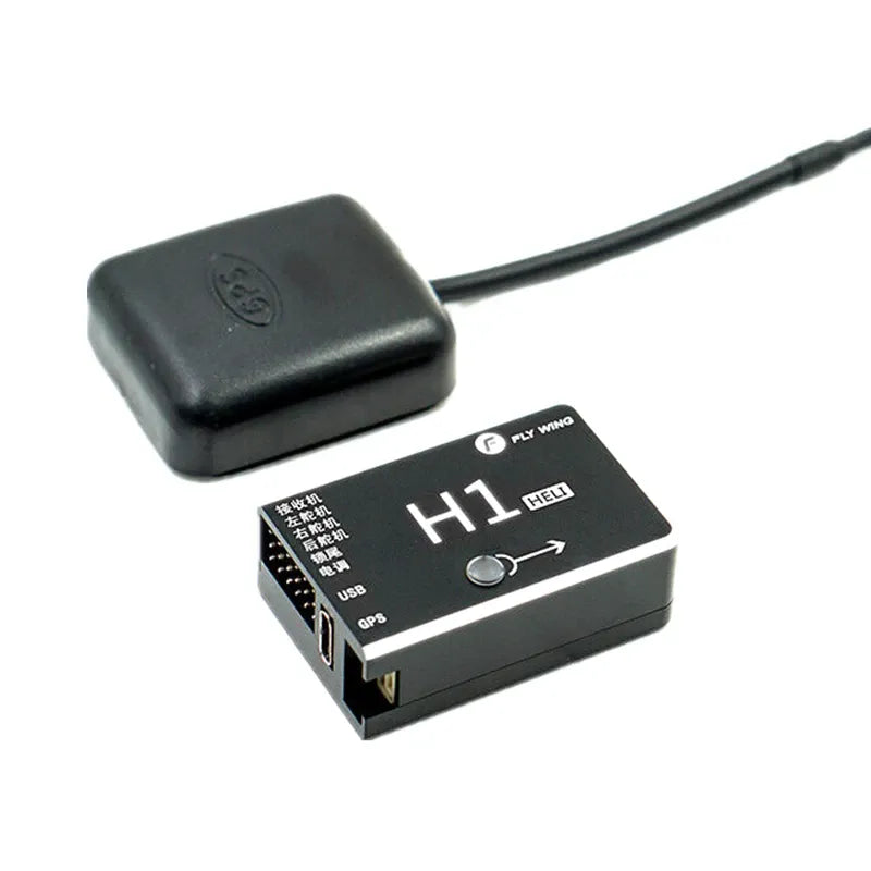 Fly Wing H1 Helicopter Flight Controller - 3D Flybarless Gyro System for RC Helicopters | Perfect for Aerial Photography, FPV Racing & 3D Acrobatics