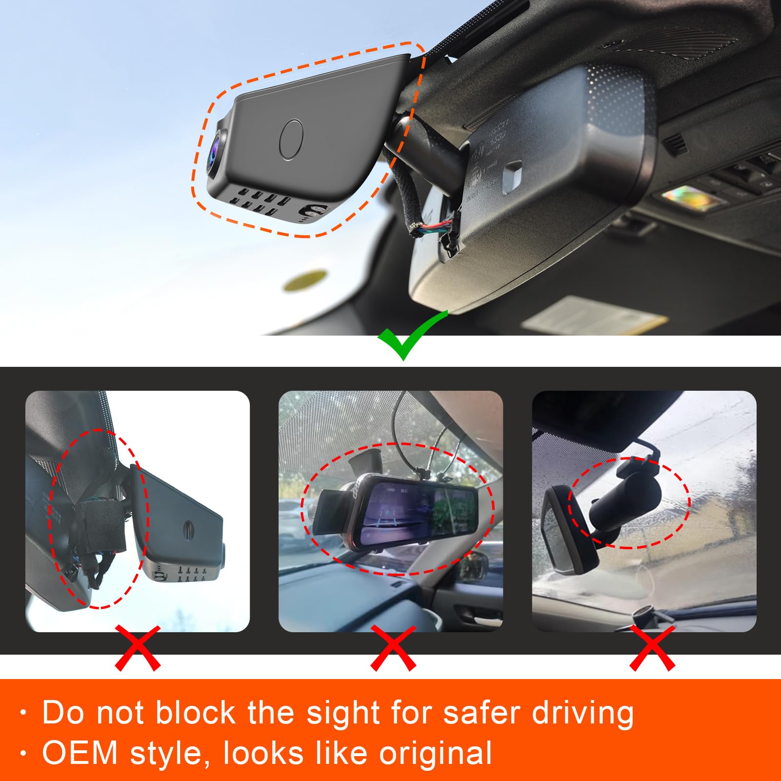 Mangoal 4K Front and 1080P Rear Dash Cam for Ford F150 2018-2025, F250/F350 Super Duty 2020-2025 - XLT, Lariat, King Ranch, Tremor, Raptor, Limited, Platinum (Model A) - Free App & WiFi, Includes 128GB Card - Perfect for Road Safety, Accident Evidence, and Daily Commuting
