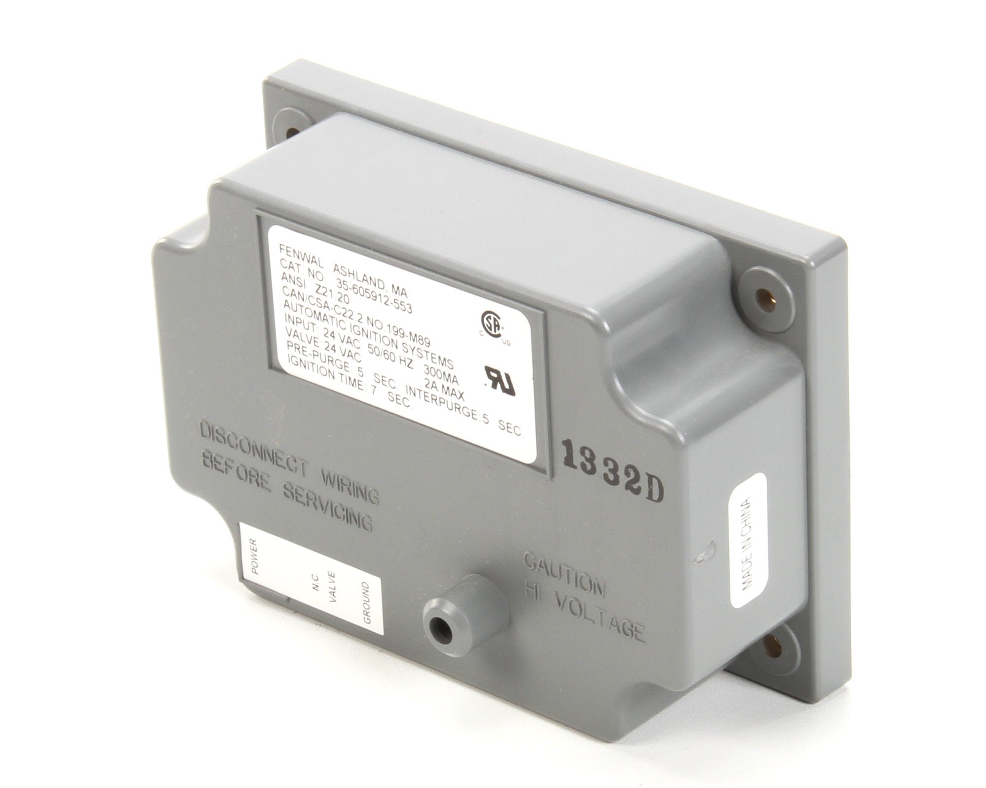 VULCAN HART 356589-2 Commercial Gas Range Spark Ignition Controller - Replacement Part for Restaurant & Catering Equipment