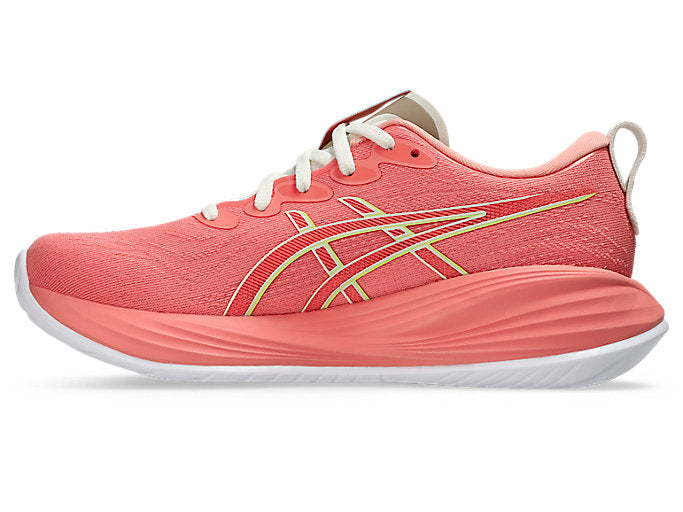 ASICS Women's Gel-Cumulus 27 Running Shoes - B Width - Guava/Lime Green - Cushioned Road Running Sneakers for Women - Perfect for Long Distance Running & Daily Training