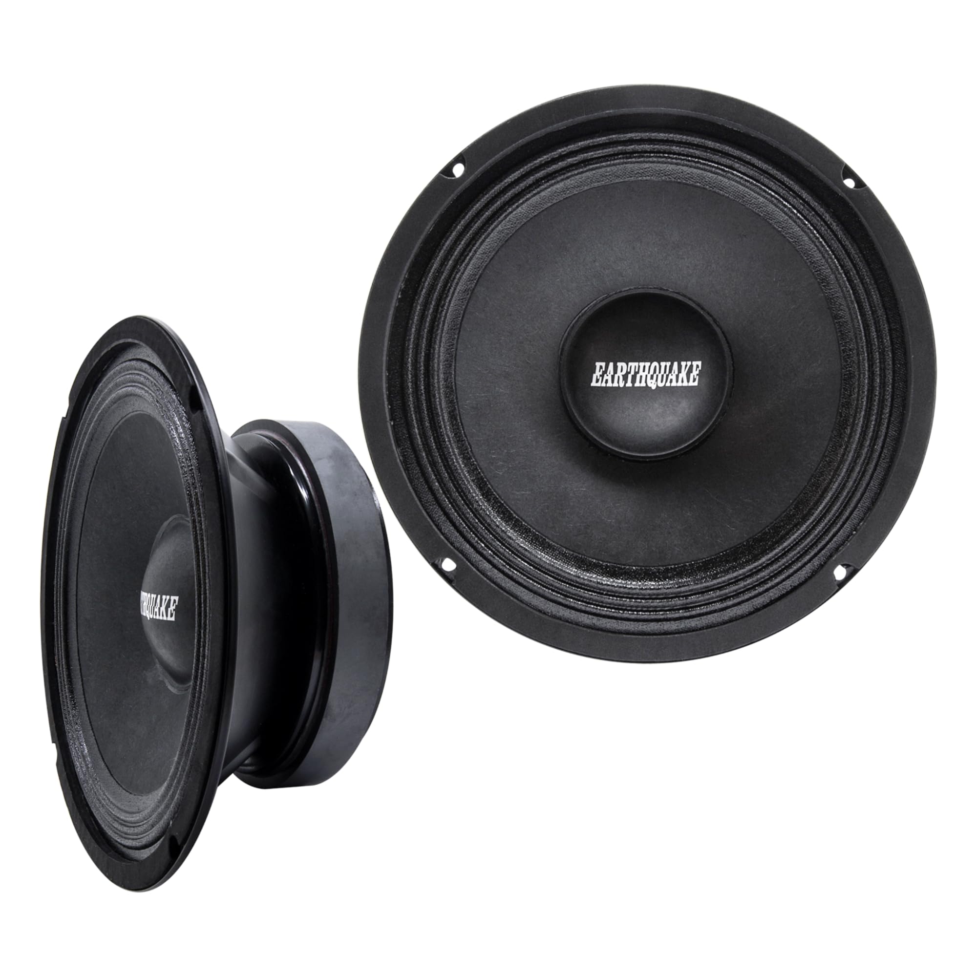 EARTHQUAKE Sound PR-EQ8S8 8-Inch 8-Ohm Cloth Surround Speakers - Sealed Basket Design, 250W Max Power (Pair) - Perfect for Home Theater, Studio Monitoring, and Car Audio Systems