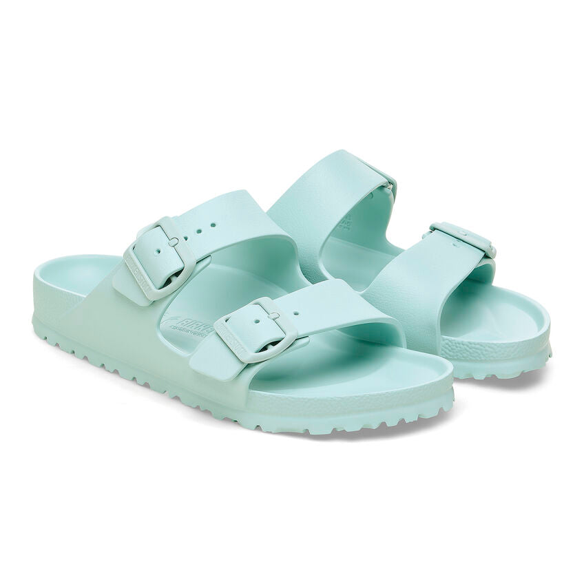 Birkenstock Women's Arizona EVA Essentials Sandal | Comfortable Slide Sandals for Women | Surf Green | Beach, Pool & Summer Outdoor Wear