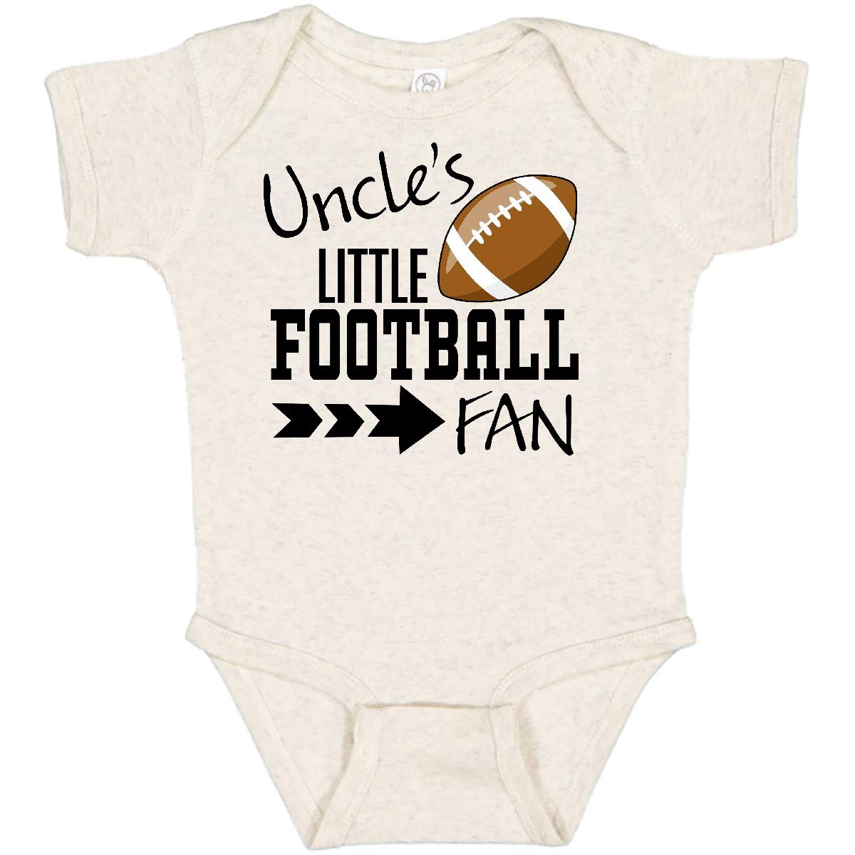 Inktastic Uncle's Little Football Fan Baby Bodysuit - Adorable Infant Football Onesie for Game Day, Family Photos & Sports Events