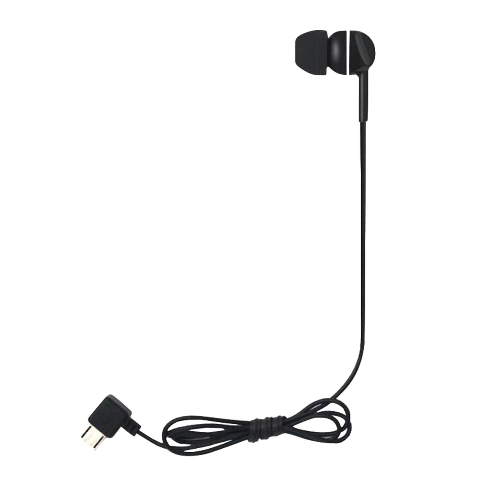 Universal Single-Sided Mono Wire Micro USB Stereo In-Ear Headset - Compatible with Bluetooth & Aux Devices (EG3) - Perfect for Hands-Free Calls, Gaming, and Music Listening