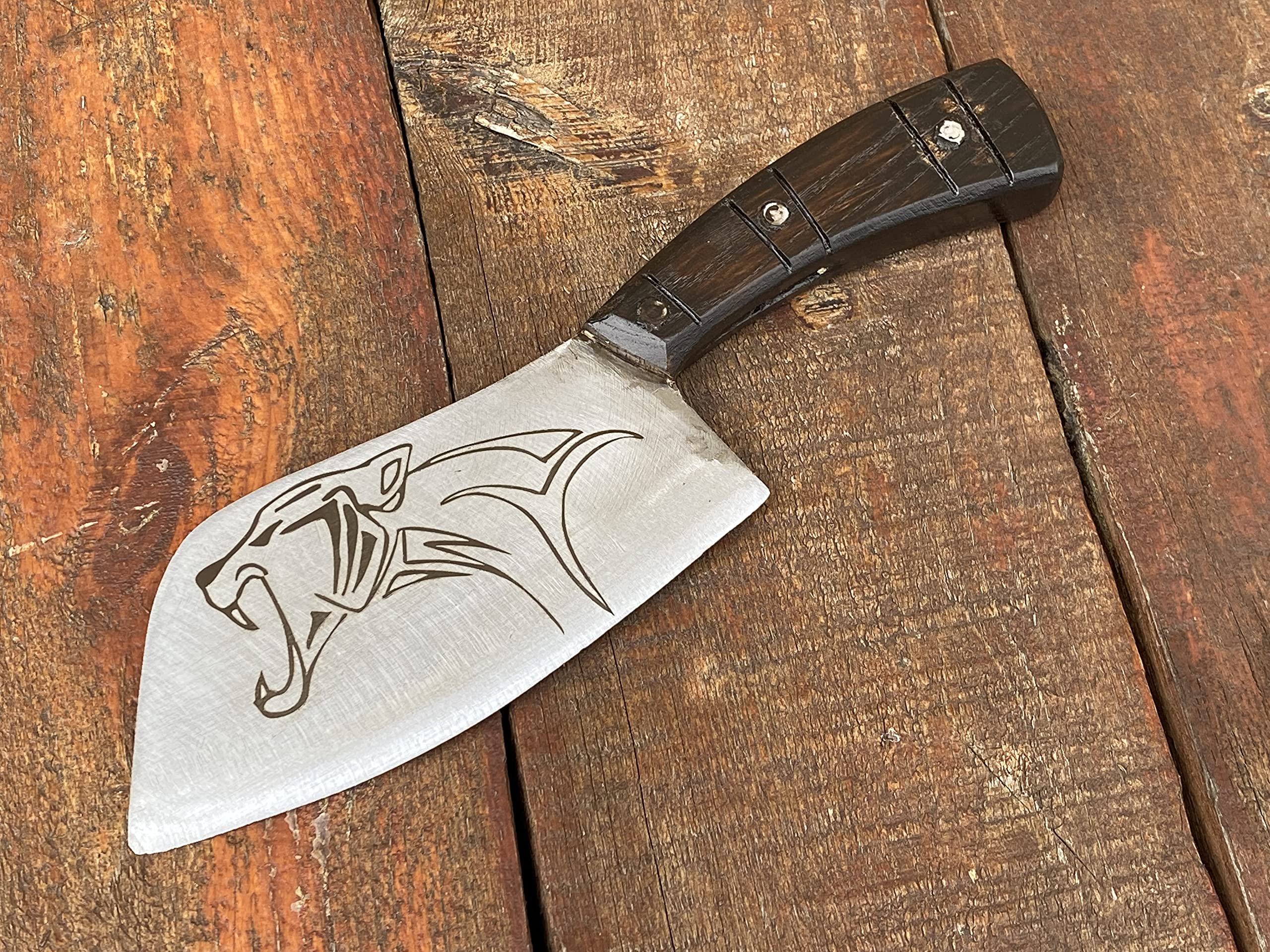 Premium Stainless Steel Butcher Knife - Heavy Duty Meat Chopper & Professional Butcher Utensils - Sharp Chef Knife for Meat Cutting - Ideal Gift for Chefs & Home Cooks - Perfect for Butchering, Slicing, and Food Prep in Kitchens & BBQ