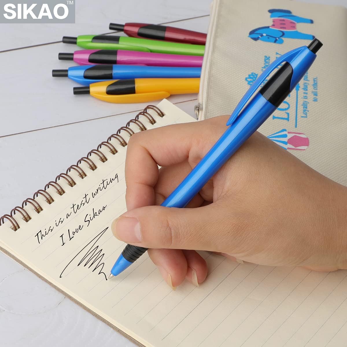 60 Pack Bulk Ballpoint Pens - Smooth Writing No Smear Black Ink 1.0mm Retractable Click Pens with Comfort Grip for School, Office, Restaurant Servers & Wholesale Supplies | Perfect for Note Taking, Order Writing & Everyday Use