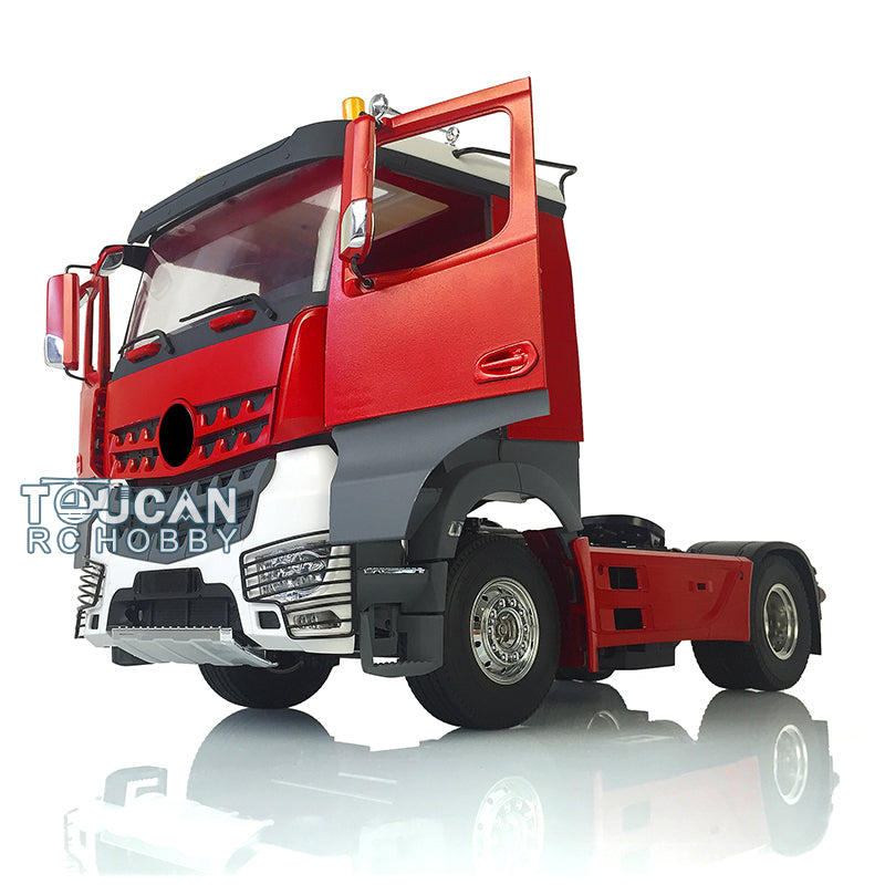 1/14 Scale 4x2 RC Tractor Truck - 2 Axle Remote Control Electric Vehicle with 540 Motor & Painted Cabin (Open Door Version) - Perfect for Hobbyists, Collectors, and Off-Road Racing Enthusiasts