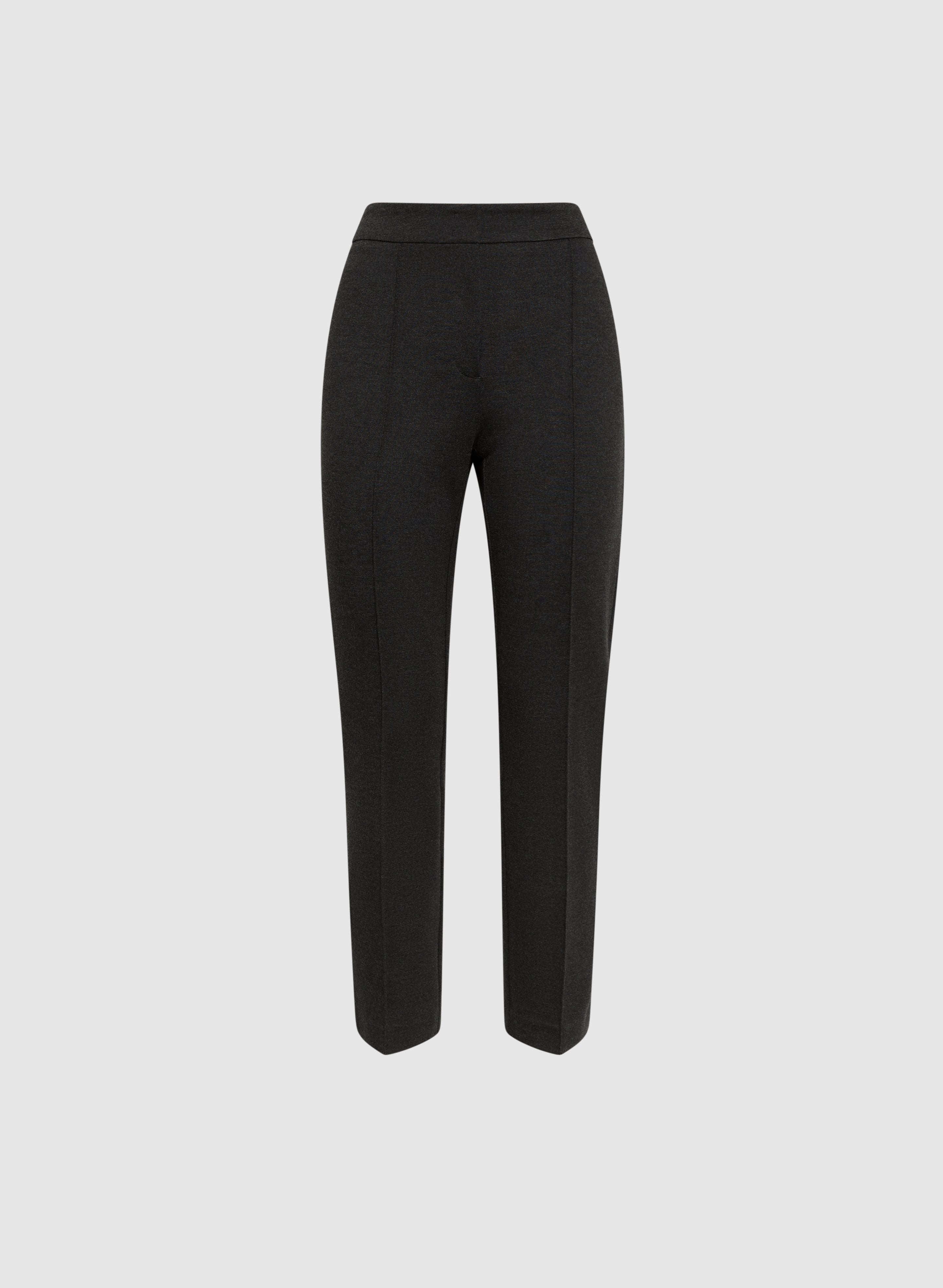 Emma Pintuck Detail Slim Leg Pants for Women - Comfortable Stretch Work Pants for Office & Business Casual Wear