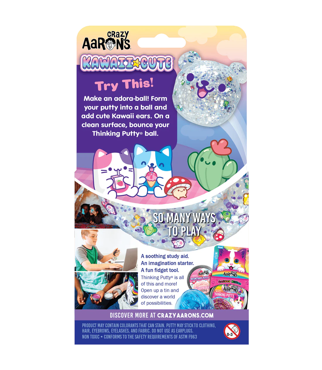 Crazy Aarons Trendsetters Putty - Kawaii Cute Sensory Stress Relief Toy for Kids & Adults - Perfect for Anxiety Relief, Office Desk Fidgeting, and Classroom Focus