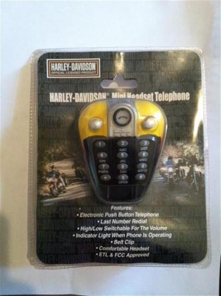 Harley-Davidson Mini Headset Telephone - Wireless Bluetooth Headset for Motorcycle Riders, Bikers & Truck Drivers - Perfect for Hands-Free Calling, Music & GPS Navigation on the Road