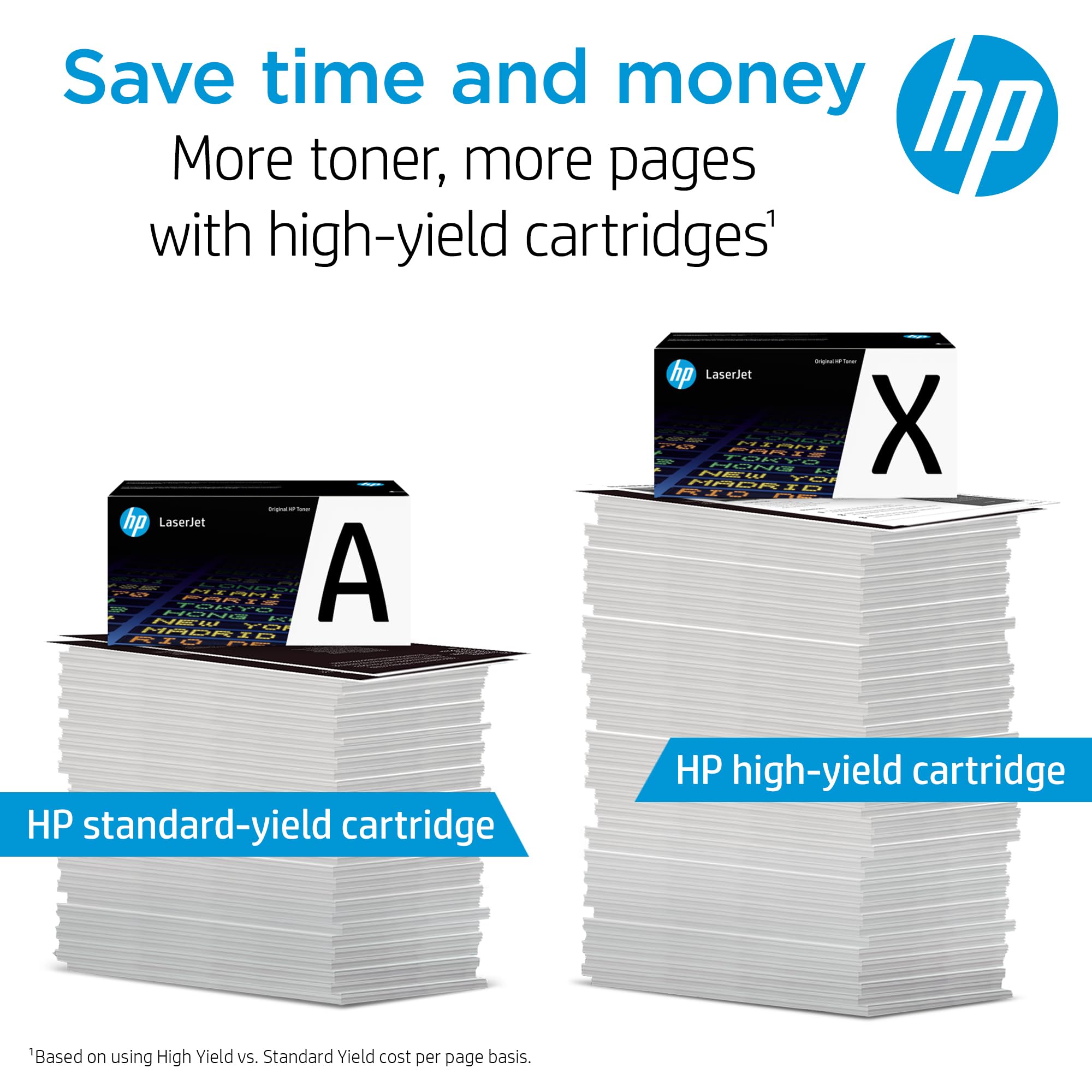 HP 210A Cyan Toner Cartridge - Compatible with HP Color LaserJet Pro 4201 & MFP 4301 Series (W2101A) | High-Yield Printing for Office & Home Use
