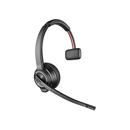 Plantronics Savi 8210 Wireless DECT Single-Ear Headset for Office - Compatible with Deskphone, PC & Mac - Microsoft Teams & Zoom Certified - Noise Canceling Mic (Renewed) - Perfect for Remote Work, Call Centers & Business Communications