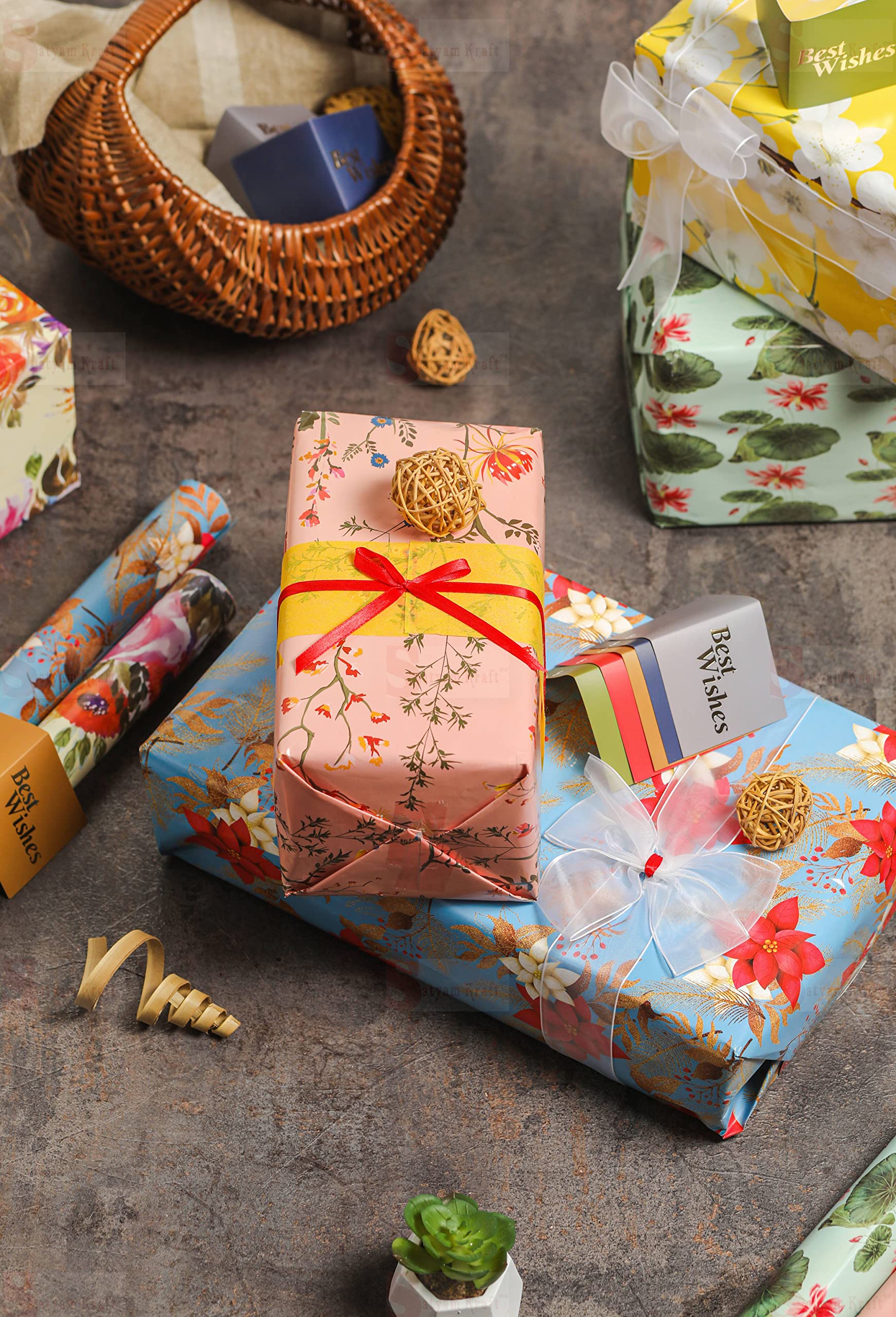 6-Piece Evil Eye Printed Gift Wrapping Paper Set - 28x19 Inch Mix Designs for Birthday, Wedding & Christmas Presents | Premium Wrapping Sheets for Party Favors, Gift Bags & Holiday Decorations