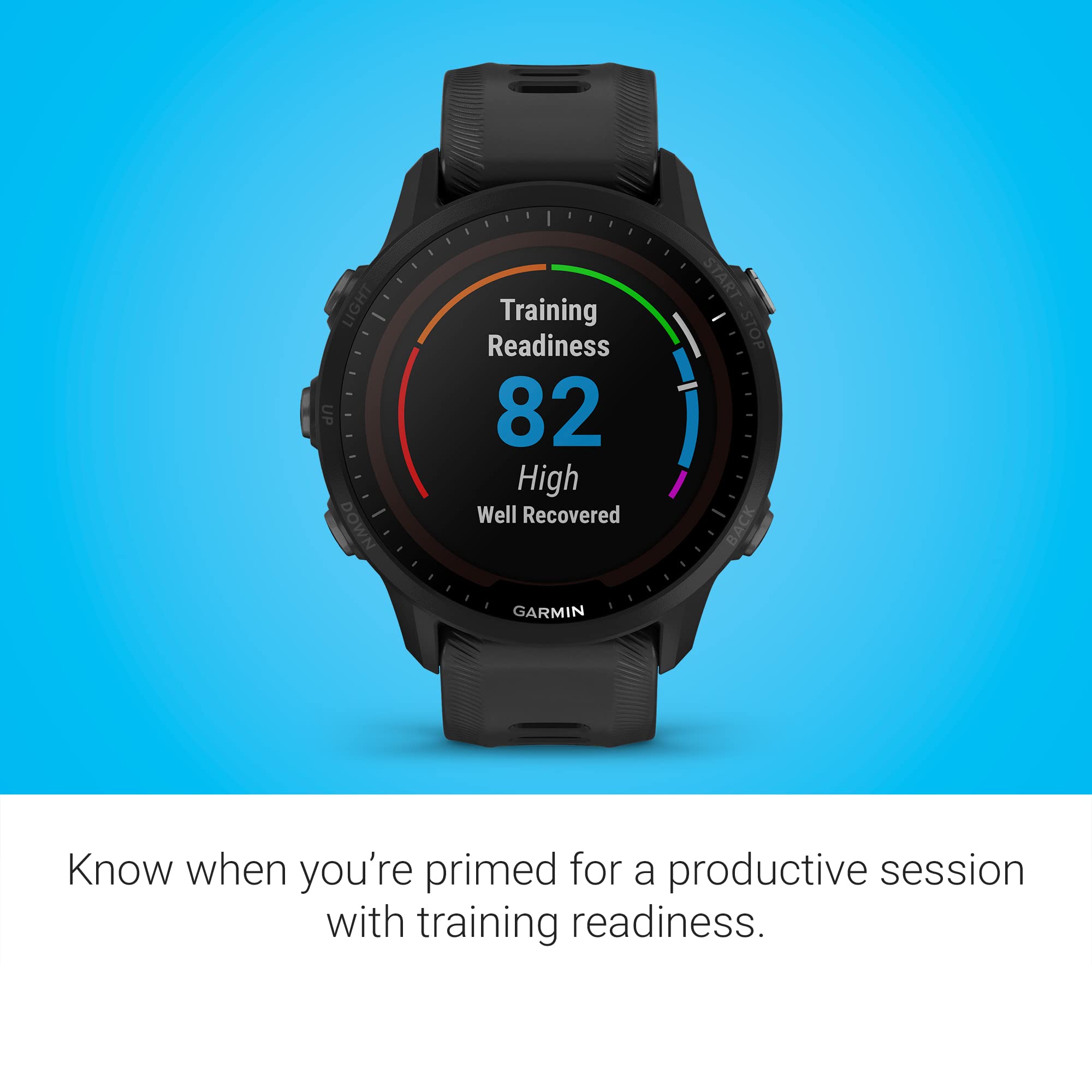 Garmin Forerunner 955 Solar GPS Running Smartwatch - Solar Charging, 24/7 Heart Rate Monitor, Triathlon & Multisport Tracking - Perfect for Runners, Cyclists & Triathletes - Long Battery Life, Black - Ideal for Outdoor Training, Marathons & Fitness Tracking