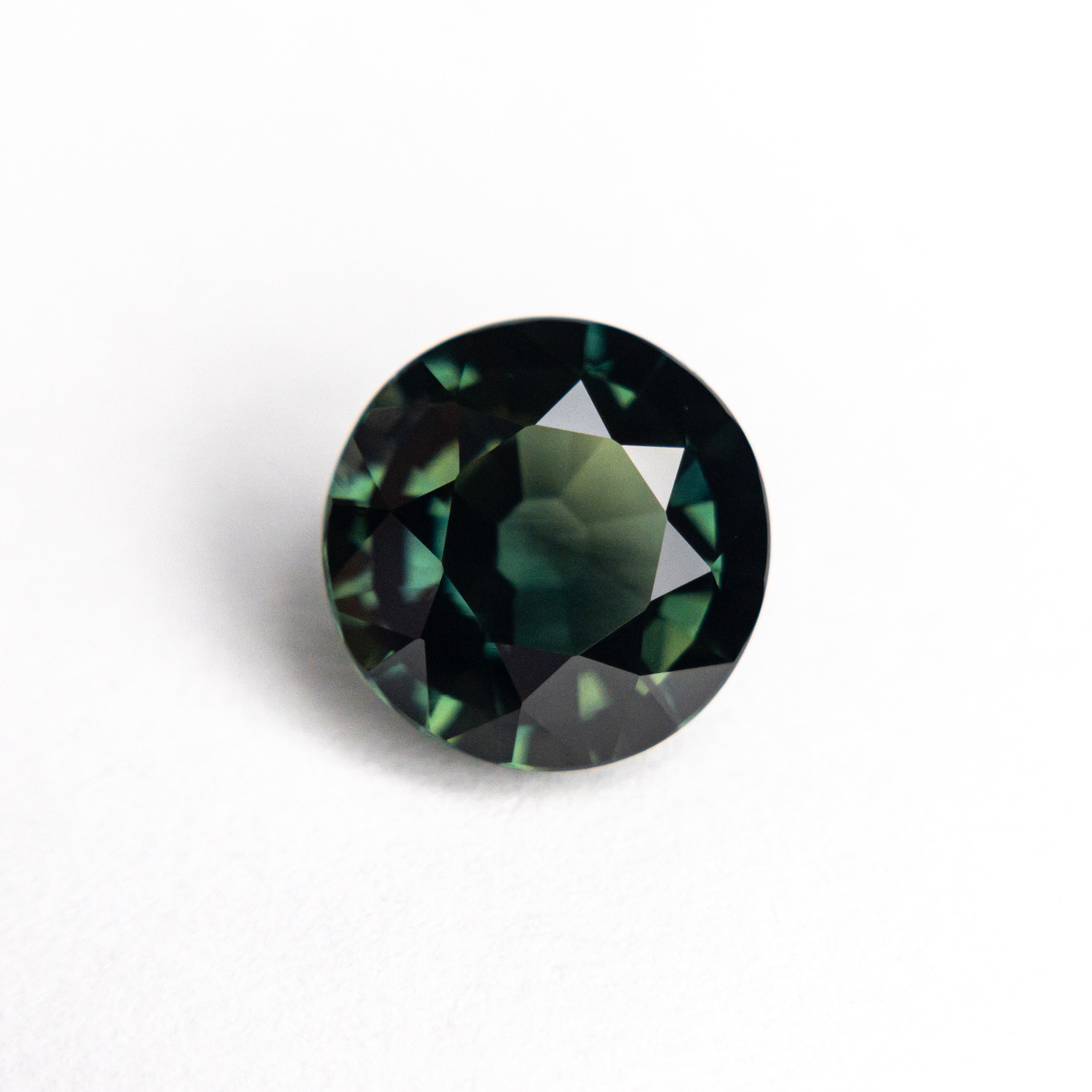 2.20ct Natural Round Brilliant Blue Sapphire Gemstone - 7.85x7.76x4.49mm (20960-04) for Engagement Rings & Fine Jewelry Making