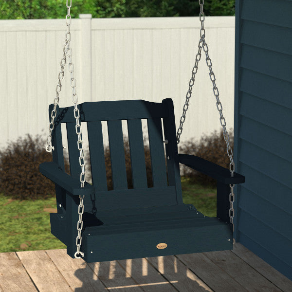 Lehigh Single Seat Swing - Outdoor Porch Swing for Patio, Garden, Backyard - Comfortable Hanging Chair with Durable Steel Frame - Perfect for Relaxing, Lounging & Enjoying Nature