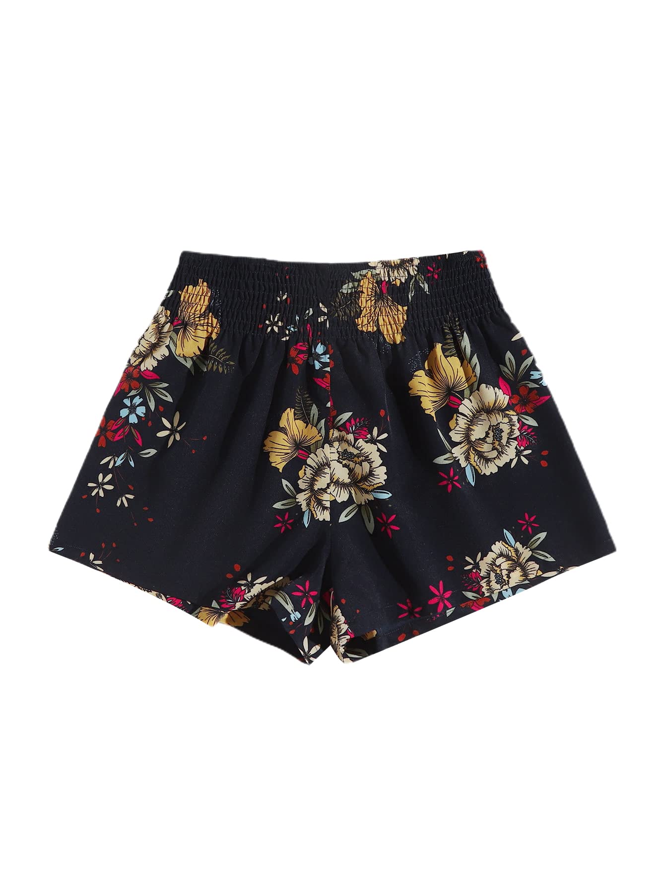 Milumia Women's Boho Print Elastic Waist Wide Leg Shorts - Comfortable Summer Casual Shorts for Beach, Vacation & Everyday Wear