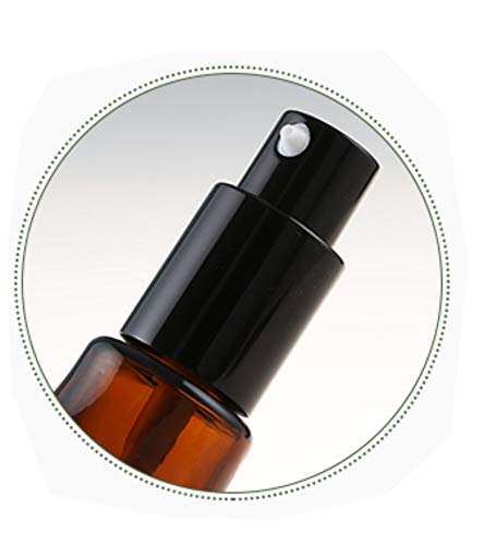 VASANA 2-Pack Refillable Amber Glass Pump Bottles for Lotion, Face Cream, Toner & Essential Oils - Travel-Friendly Leakproof Containers for Skincare, Makeup & Toiletries | Perfect for Home, Salon & On-the-Go Use