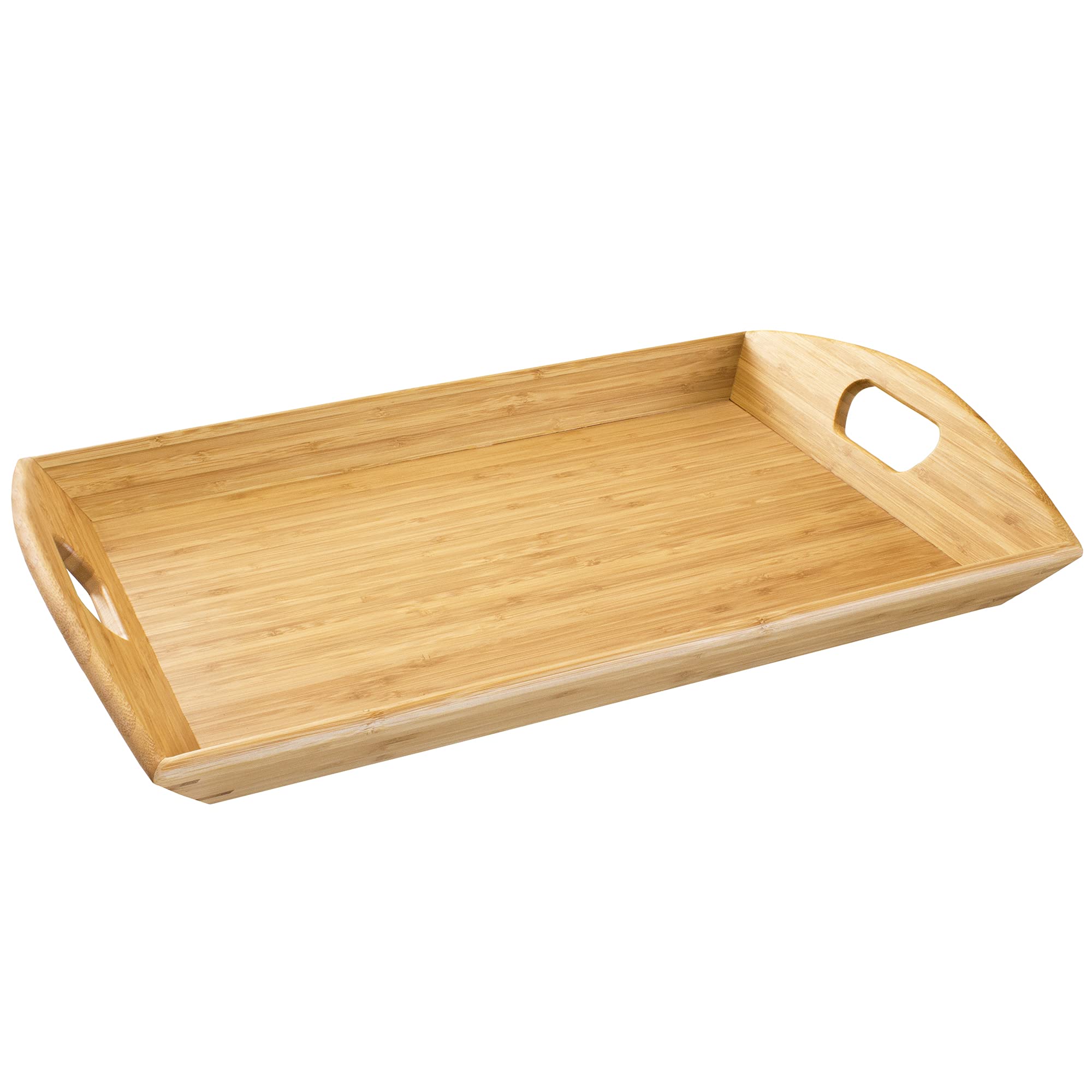 Totally Bamboo Butler's Serving Tray with Handles - 23