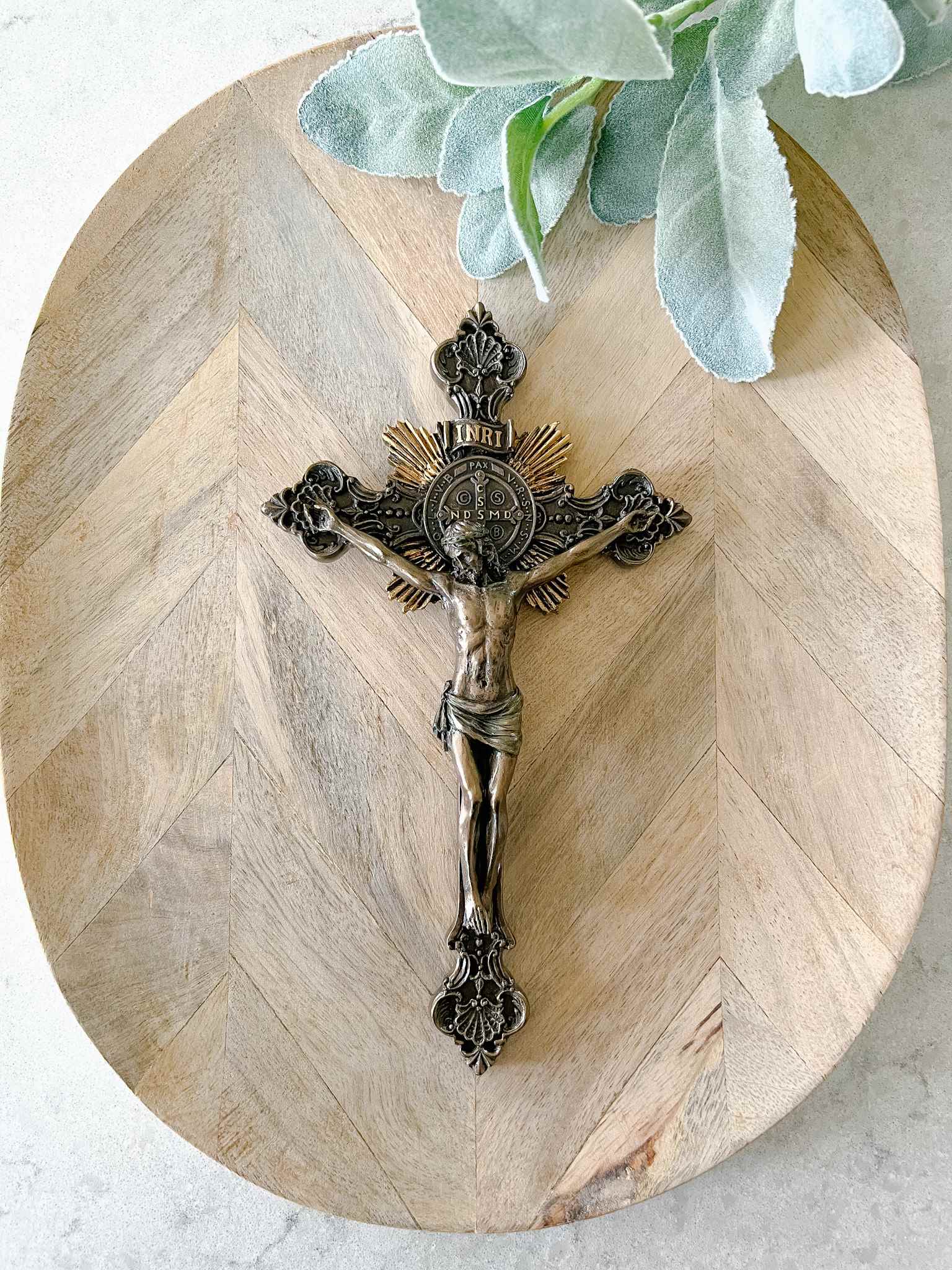 Small St. Benedict Crucifix Pendant - Religious Jewelry for Protection & Blessings - Perfect for Daily Wear, Gifts & Catholic Devotions